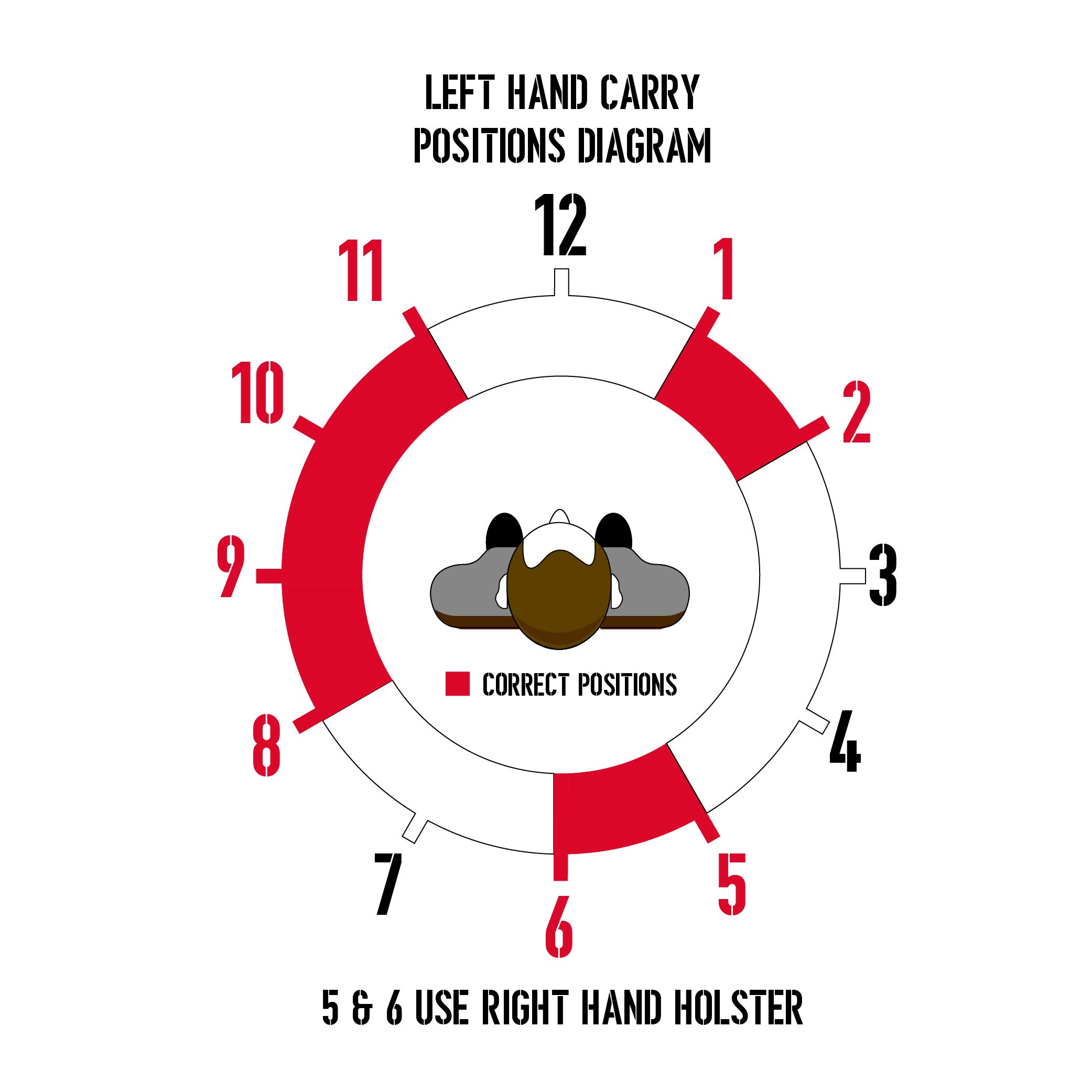 Concealed Carry IWB Tuckable Gun Holster for S&W Revolvers, Charter Arms, Rossi 38, Taurus BG LCR & 38 J - Left Handed Holster for Men & Women - Perfect for Everyday Carry & Home Defense