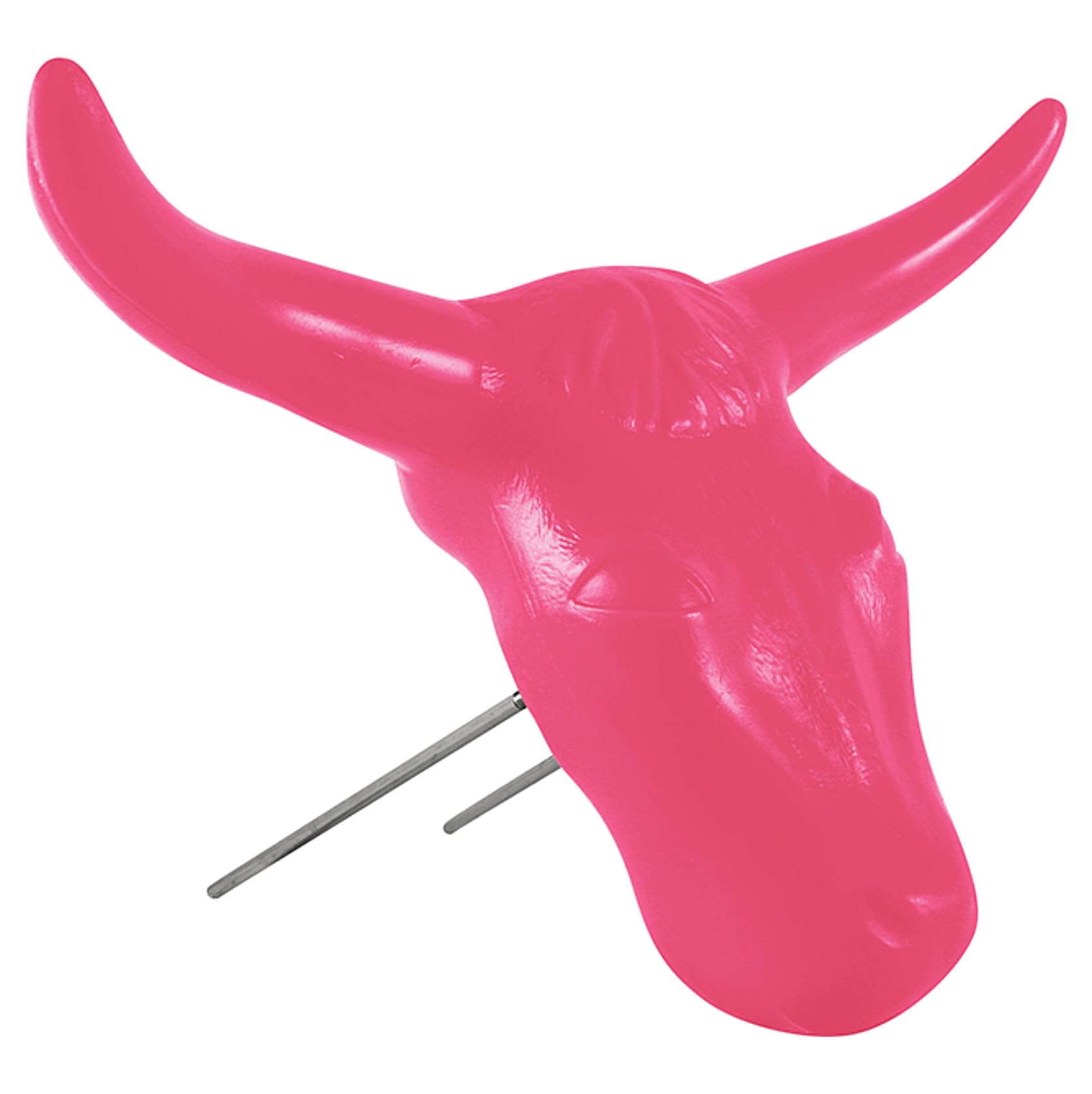 Pink Steer Head Roping Dummy - Practice Rodeo & Team Roping Training - Perfect for Cowboy Roping Practice, Ranch Training & Western Rodeo Events