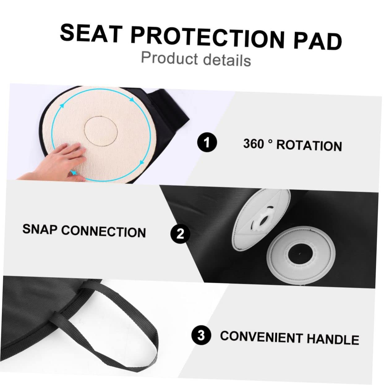 360° Rotating Car Seat Cushion - Swivel Cushion Pad with Memory Foam for Drivers & Passengers | Comfort Support for Long Drives, Office Chairs & Home Use
