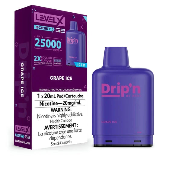 Blue Razz Drip'n Level X Boost G2 - Premium Energy Drink for Gamers & Athletes - Enhance Focus & Performance During Gaming, Workouts & Study Sessions