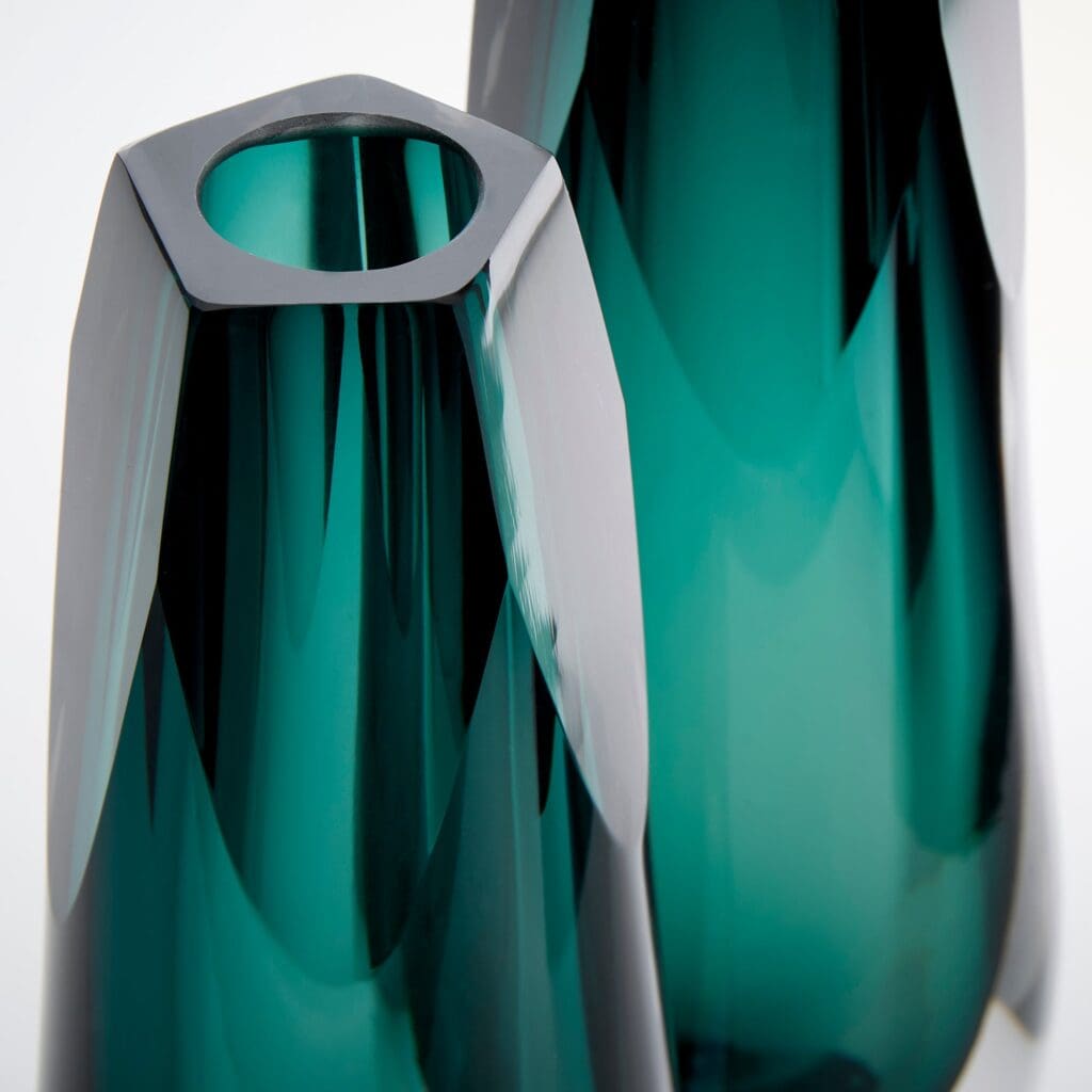 Cyan Design 10296 Galatea Vase - Large Green Handmade Ceramic Vase for Home Decor, Wedding Centerpiece, Living Room & Dining Table Decoration