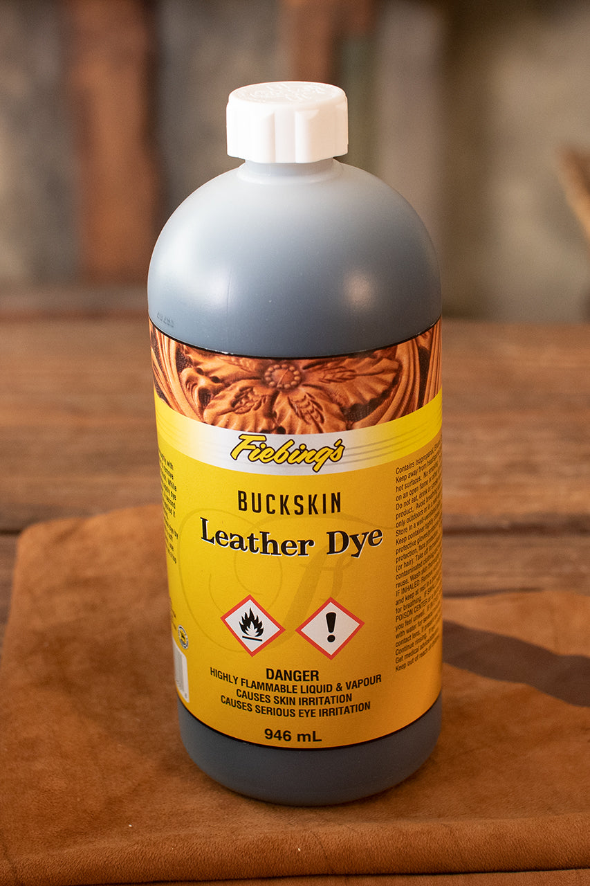 Fiebing's Leather Dye 946ml (32oz) - Professional Buckskin Color for Leather Crafting, Shoes, Bags & Furniture Restoration - High-Quality Leather Stain for DIY Projects & Repair Work