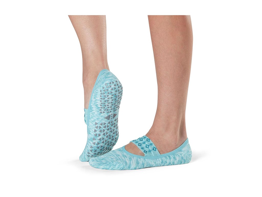 Tavi Noir Lola Non-Slip Grip Socks for Women - Yoga, Pilates, Barre & Workout - Anti-Skid Dance Socks with Arch Support