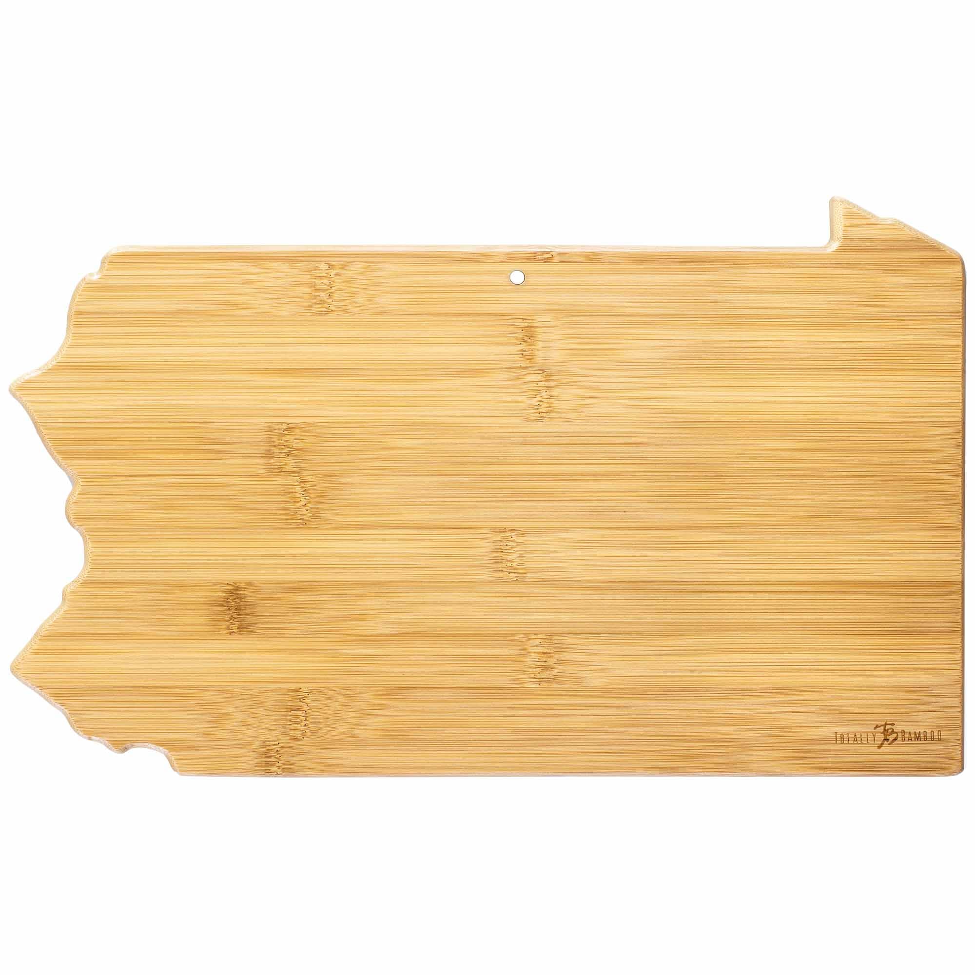 Premium 16 x 9 3/4 Inch Pennsylvania Themed Wooden Cutting Board - Perfect for Kitchen Prep, Charcuterie Boards & Home Decor