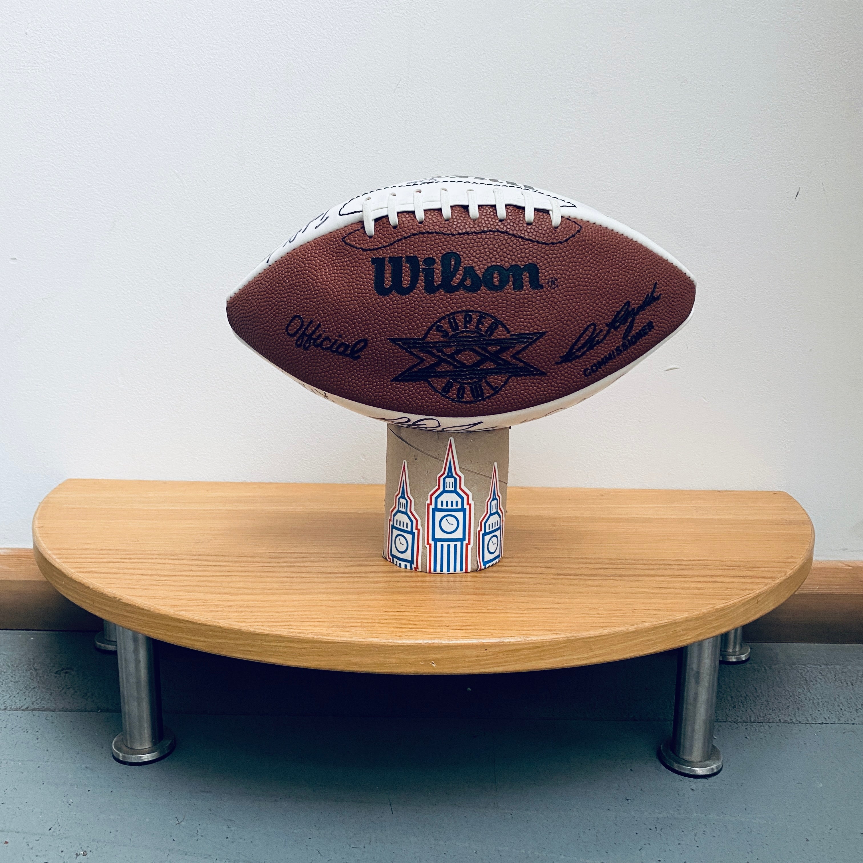 Authentic Chicago Bears 1985 Super Bowl XX Championship Signed Football - Collectible Memorabilia for Sports Fans, Man Cave Decor, Gift for NFL Enthusiasts
