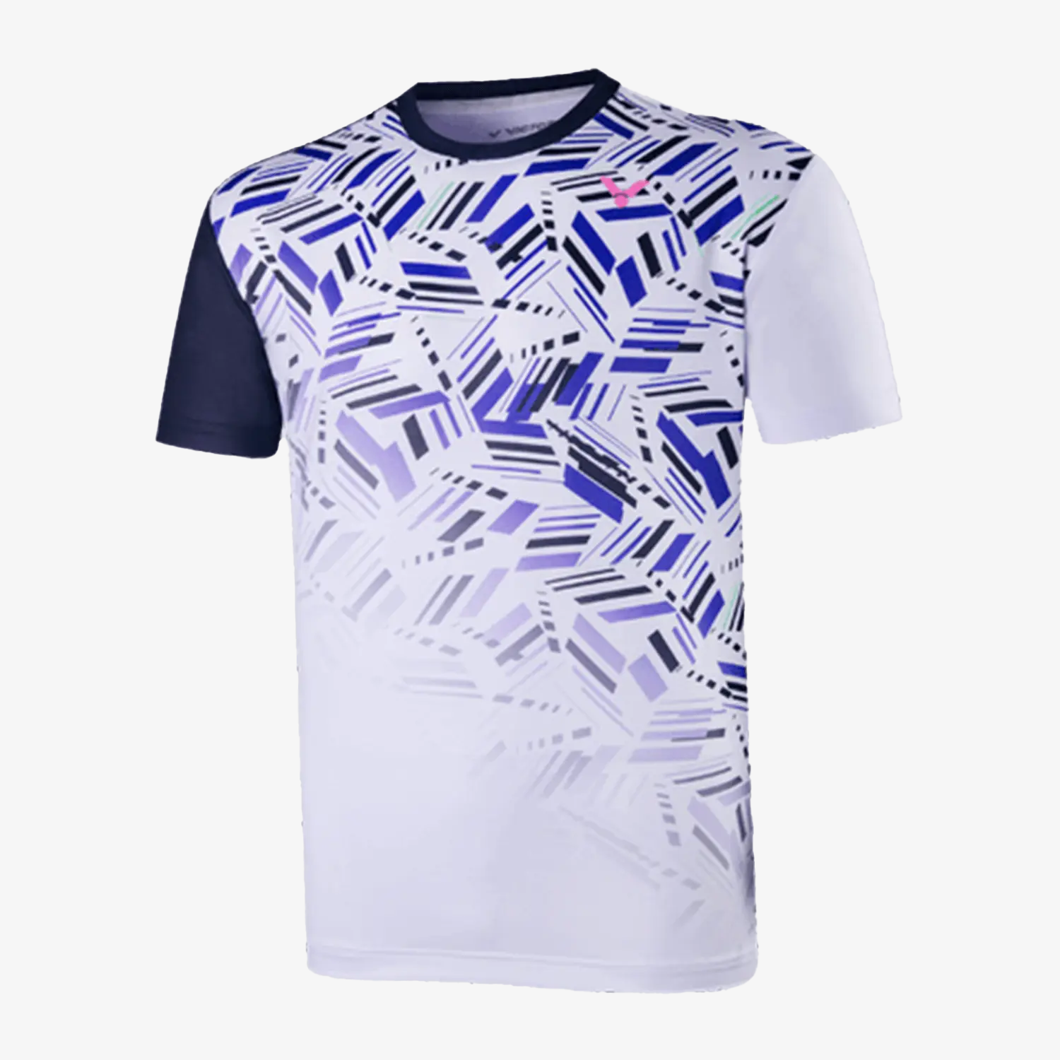 Victor Badminton T-Shirt T 25001TD A - White - Lightweight Breathable Performance Shirt for Badminton & Tennis Players - Perfect for Training, Matches & Casual Wear