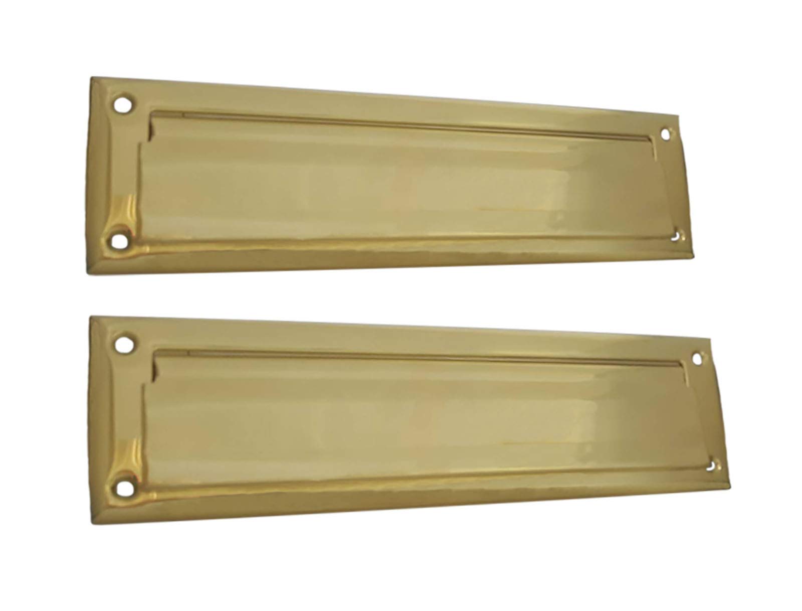 QCAA Solid Brass Mail Slot with Interior Back Plate - 13