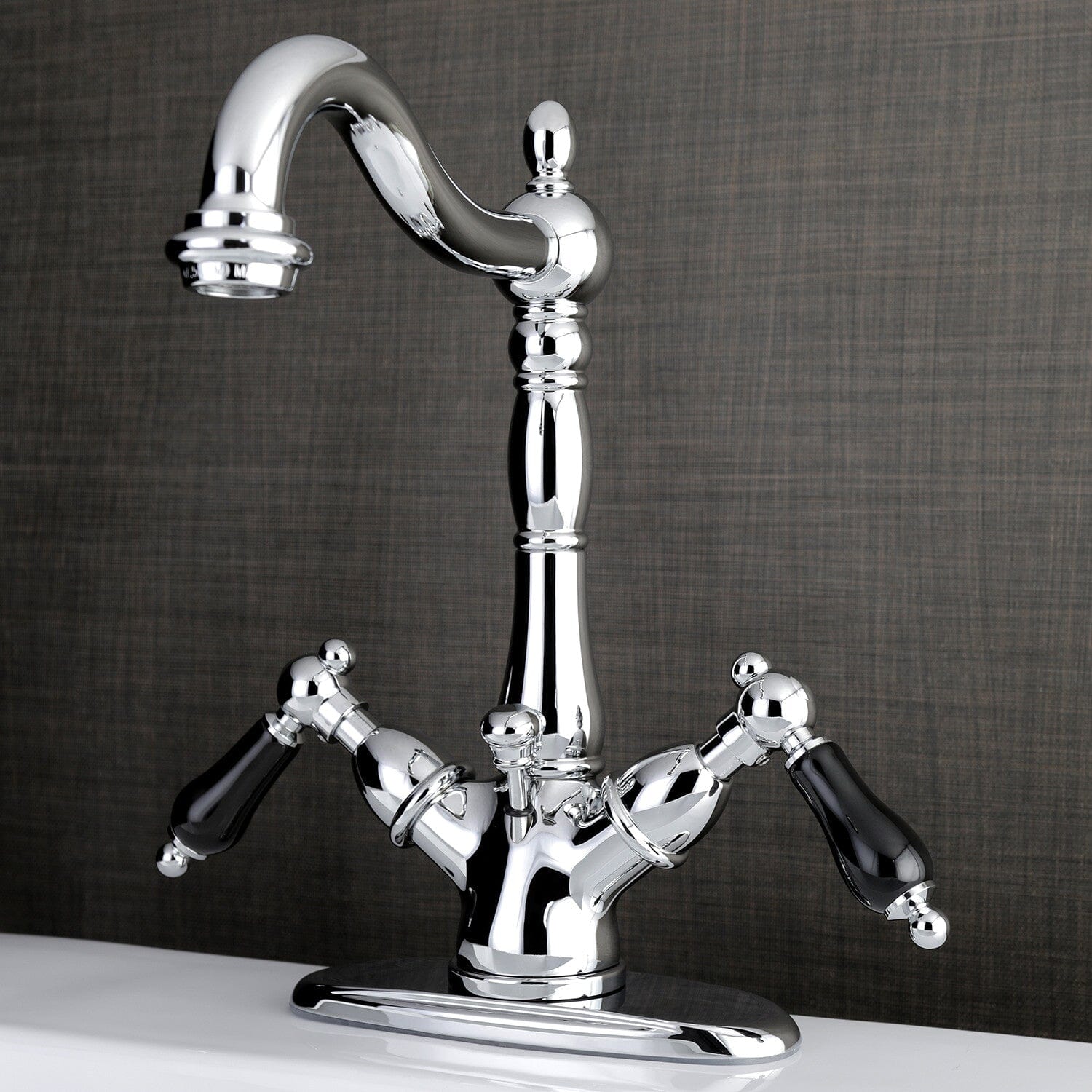 Duchess Double Handle 1 or 3 Hole Deck Mount 4 Inch Centerset Bathroom Faucet with Brass Pop Up Drain - Elegant Brass Finish for Bathroom Sink - Perfect for Modern Home Renovation and Bathroom Upgrades