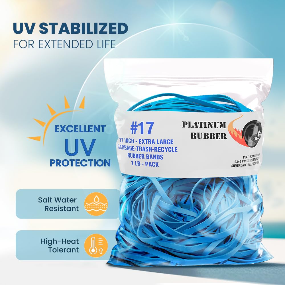 **Heavy-Duty Rubber Bands for Large Trash Cans (10-Pack) – 17