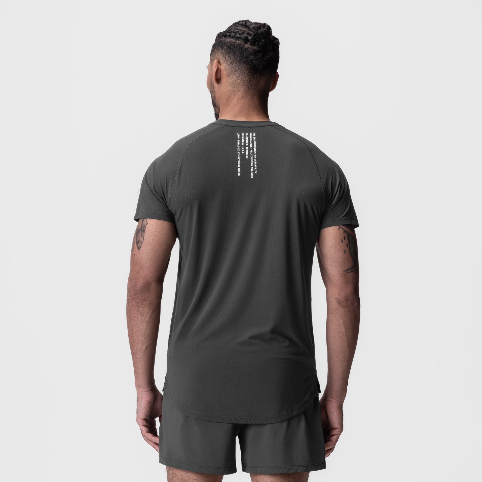 ASRV Men's Laser Vent Established T-Shirt - Breathable Workout & Gym Tee for Running, Training & Active Lifestyle