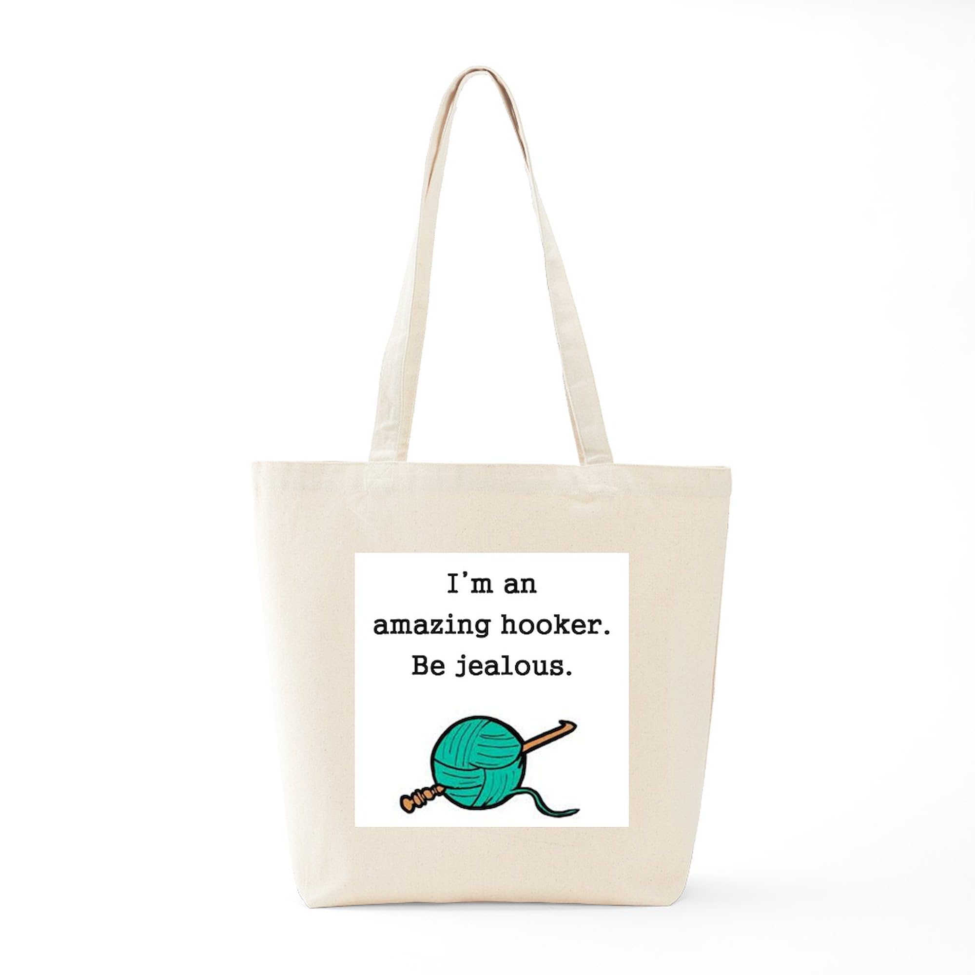 Amazing Hooker Tote Bag - Natural Canvas Reusable Shopping Bag for Groceries, Beach & Everyday Use | Eco-Friendly Cotton Tote