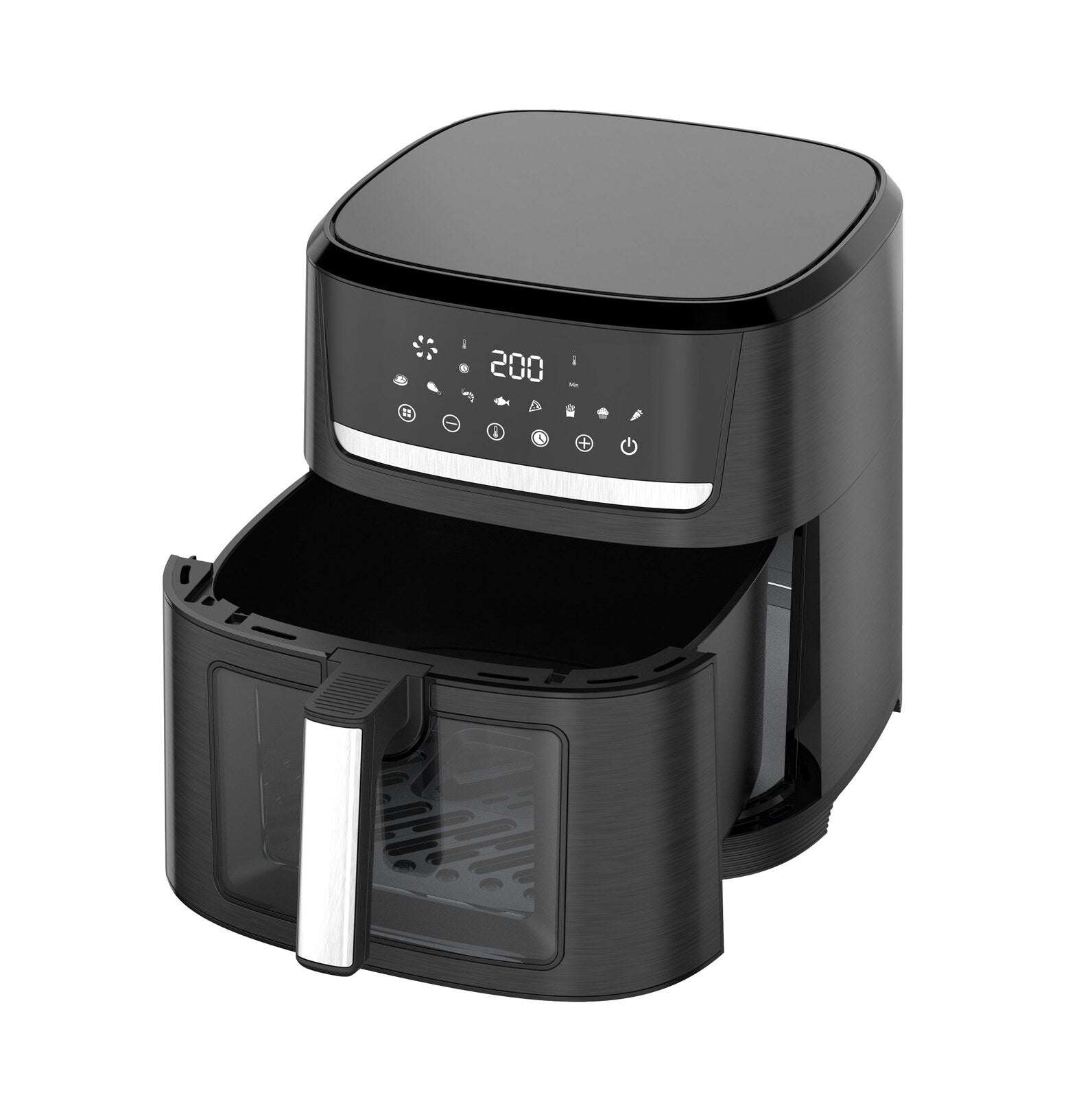1700W 10L Digital Air Fryer with Viewing Window - Large Capacity Oil Free Cooker for Healthy Meals | Perfect for Family Dinners, Party Snacks & Quick Weeknight Meals