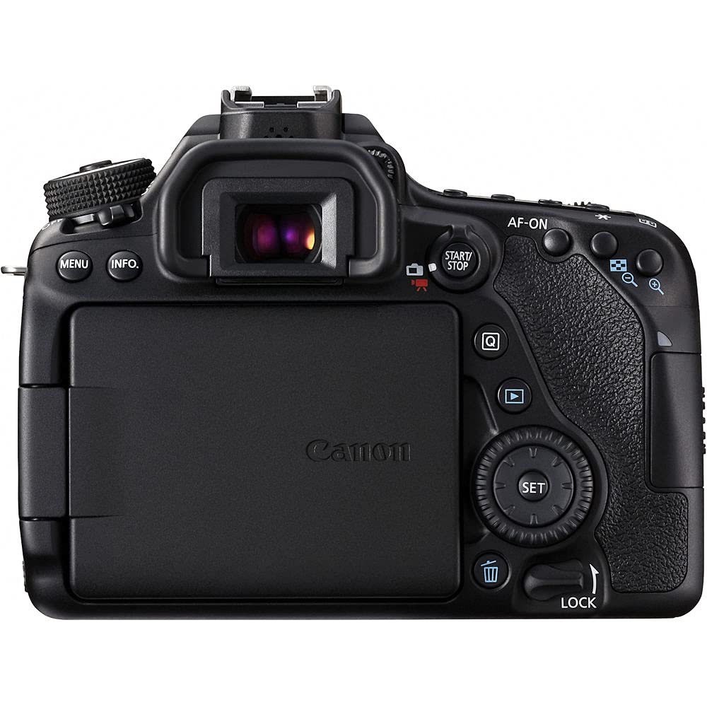 Canon EOS 80D DSLR Camera Body Only (1263C004) | 64GB Memory Card, Protective Case, Corel Photo Software, LPE6 Battery, Card Reader, Flexible Tripod, HDMI Cable & Hand Strap Included | Professional Photography, Vlogging & Travel Use (Renewed)