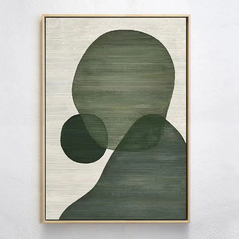 Abstract Tranquility Art Painting - Modern Wall Decor for Living Room, Bedroom & Office - Handmade Canvas Artwork #WS013