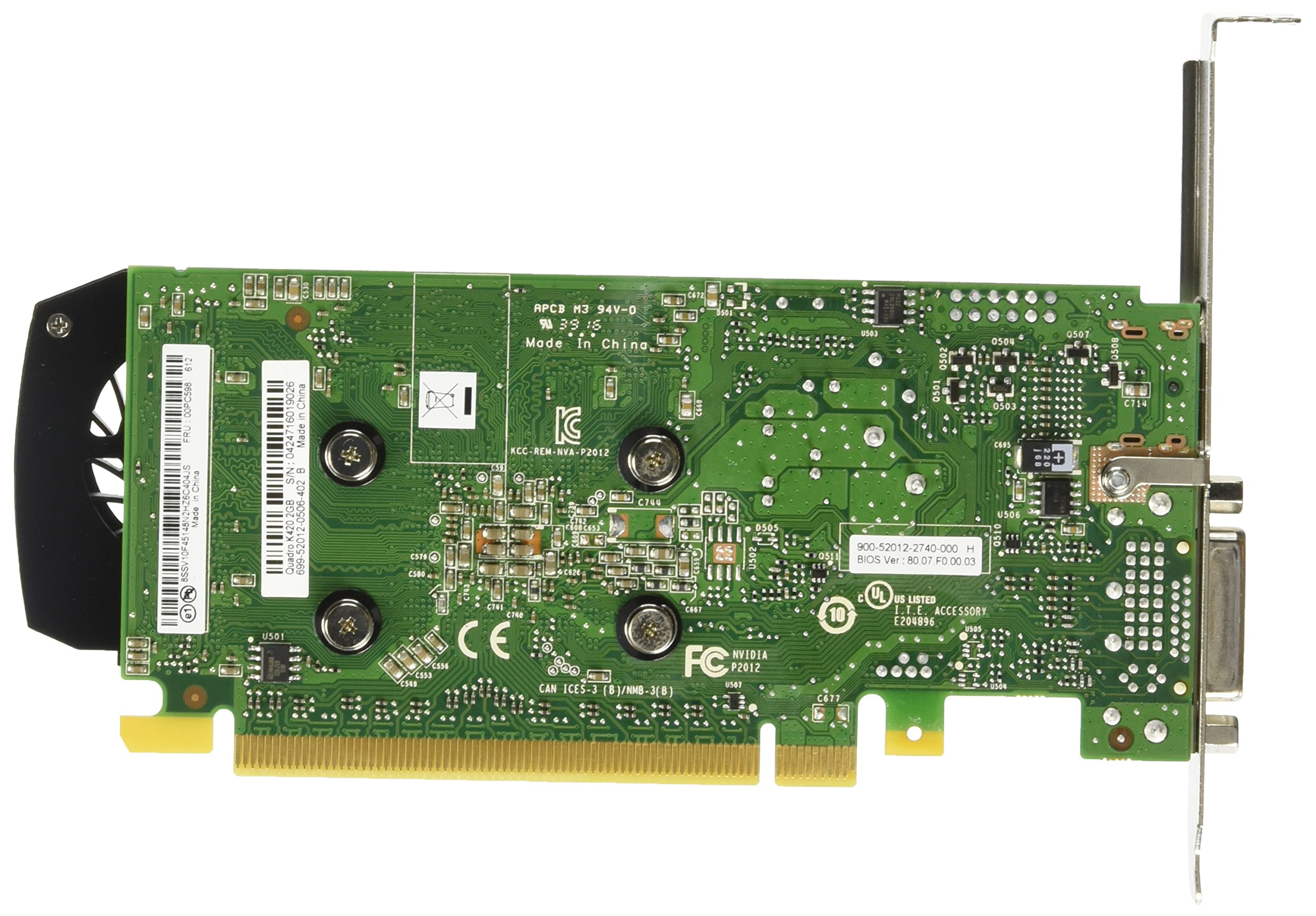 NVIDIA Quadro K420 Low Profile Graphics Card 2GB GDDR3 - Professional Workstation GPU for CAD, 3D Modeling & Video Editing
