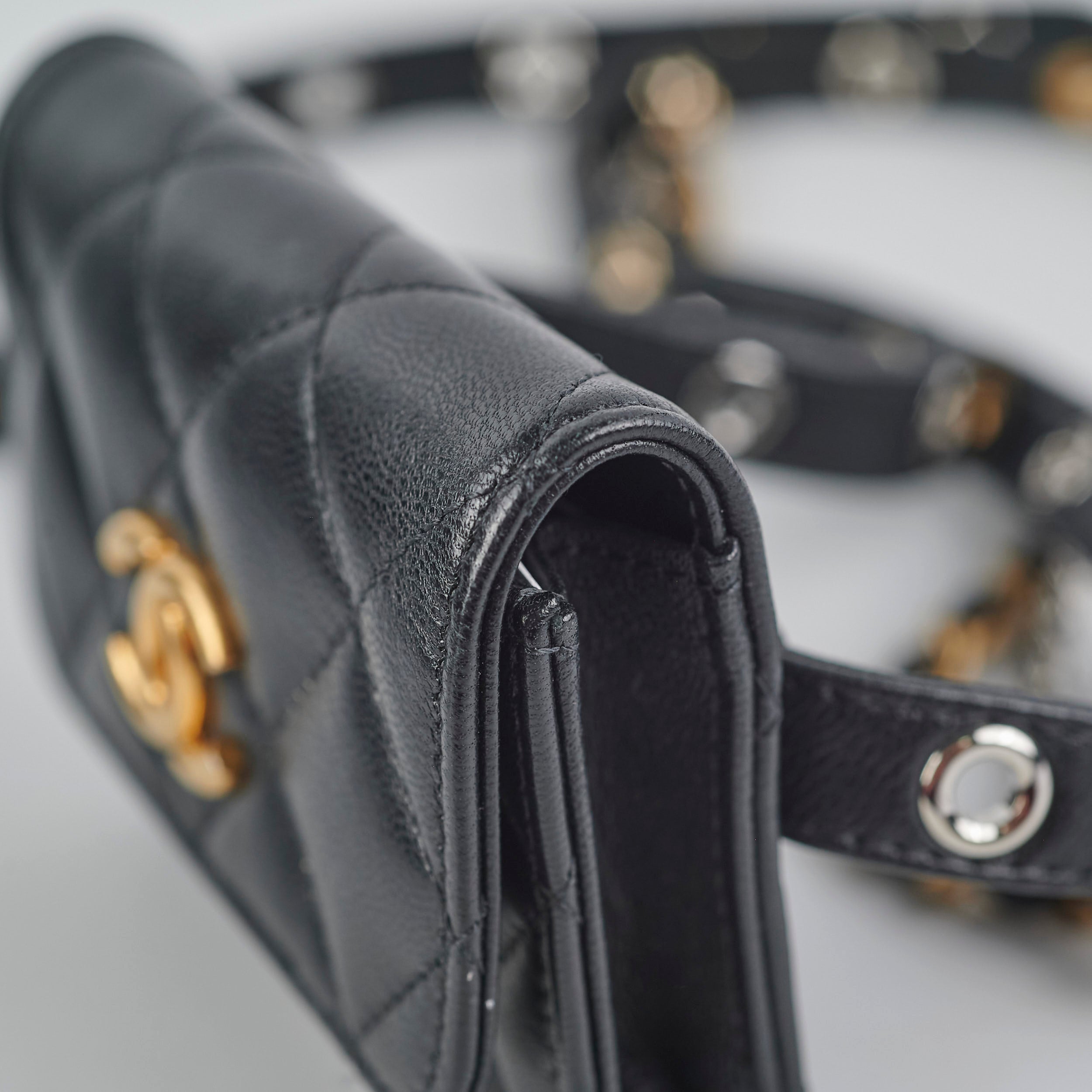 Chanel Micro Belt Bag Cardholder in Black Lambskin Leather - Series 31 | Luxury Compact Wallet for Everyday Use & Travel Essentials