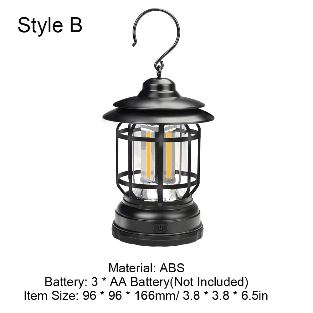 Portable Mini Hanging Camping Lantern - LED Rechargeable Outdoor Light for Hiking, Backpacking & Emergency Use