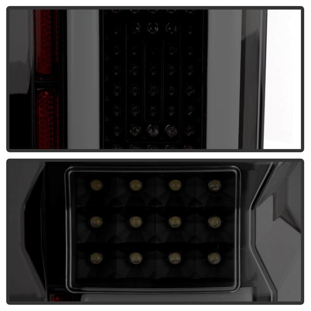 ACANII Smoked LED Sequential Tail Lights Brake Lamps Assembly for 2015-2017 Ford F150 - Black, Durable & Stylish Upgrade for Enhanced Night Visibility & Safety