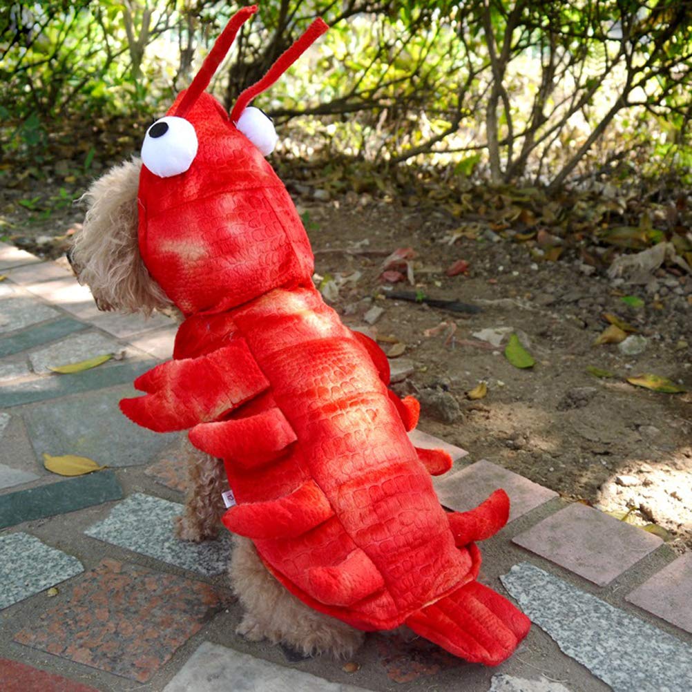 **Cute Halloween Dog Costume - Lobster Outfit for Small Dogs & Cats | Puppy & Kitten Halloween Costume, Christmas Pet Apparel for Parties & Dress-Up**