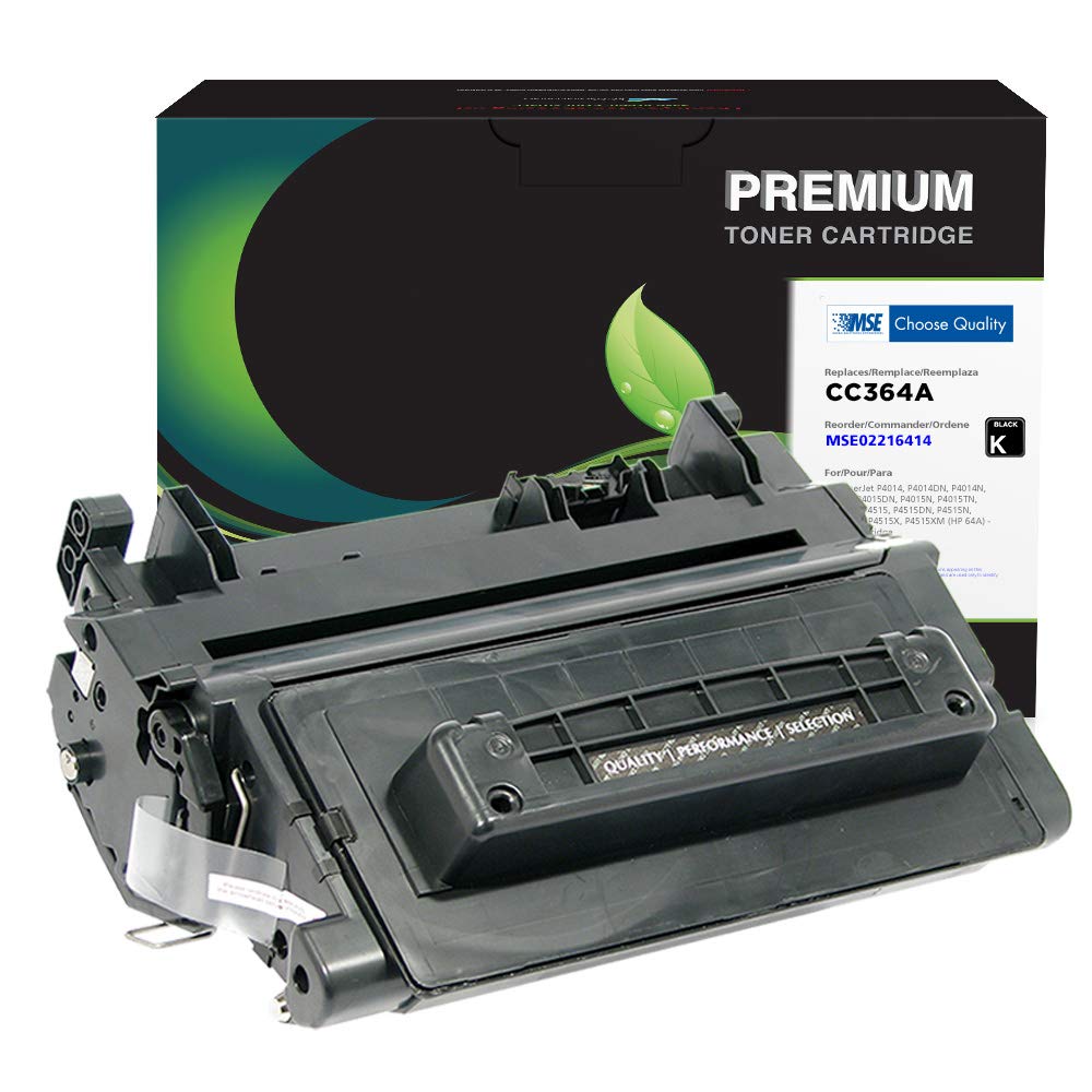 High-Quality MSE Remanufactured Toner Cartridge Replacement for HP CC364A (HP 64A) - Compatible with HP Printers | Black Ink | Ideal for Home & Office Printing