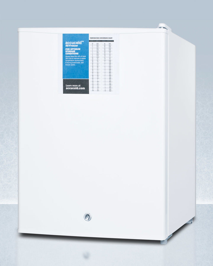 Accucold FS30LPRO Compact All Freezer - Energy Efficient Upright Freezer for Home, Garage & Office - Perfect for Storing Frozen Foods, Ice Cream & Meal Prep (30L Capacity)