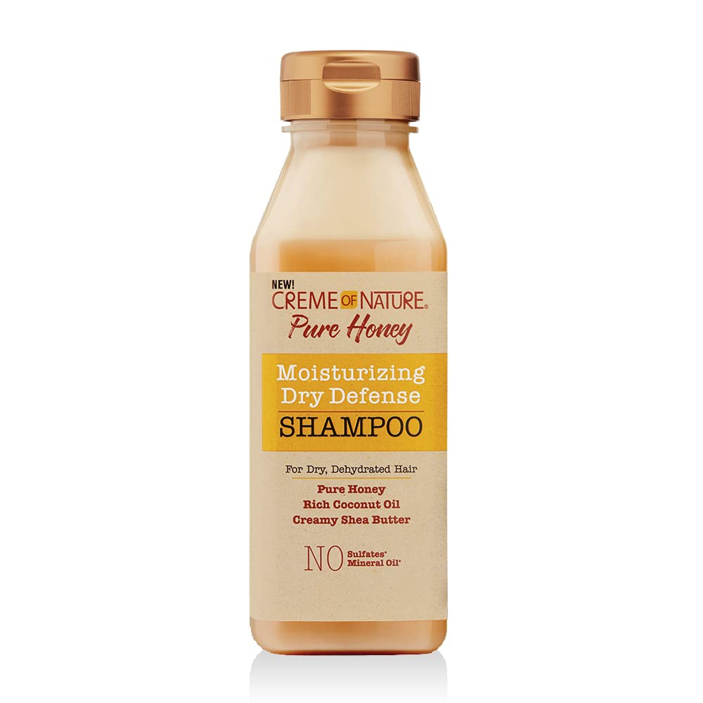 Creme of Nature Knot Away Leave-In Detangler with Pure Honey, Coconut Oil & Shea Butter - Repairing Conditioner & Shampoo for Damaged Hair - Dry Defense Hair Care for Curly, Coily & Natural Hair - Perfect for Daily Hydration & Frizz Control