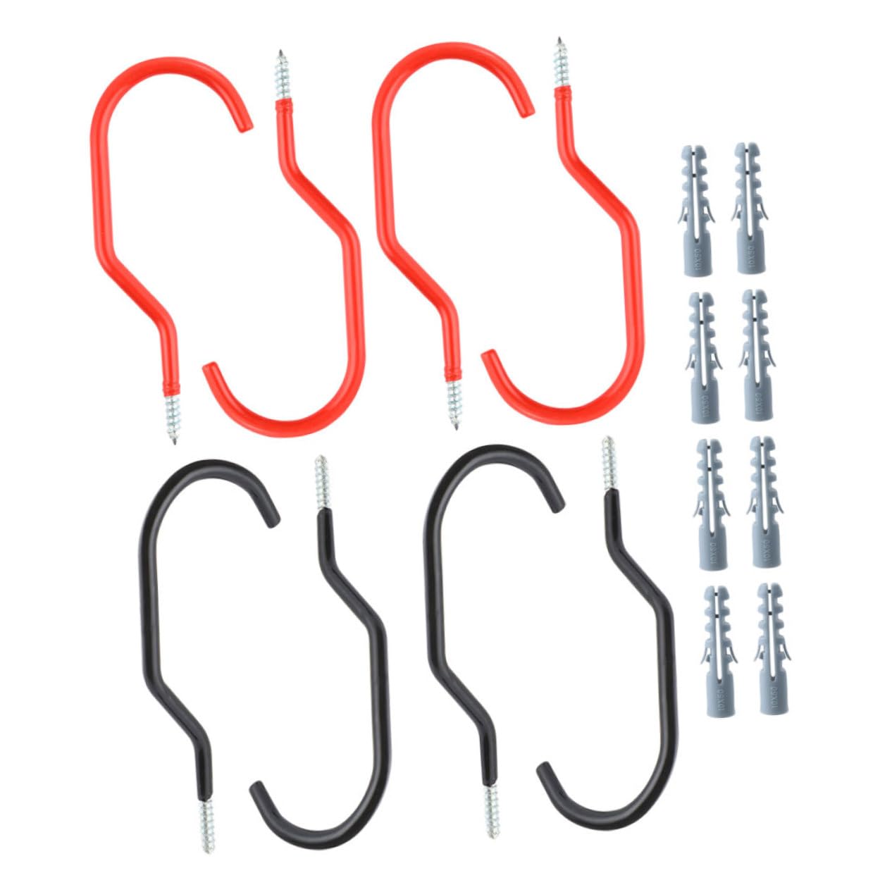 16 Pcs Heavy Duty Bike Hooks - Wall & Ceiling Mount for Garage Storage