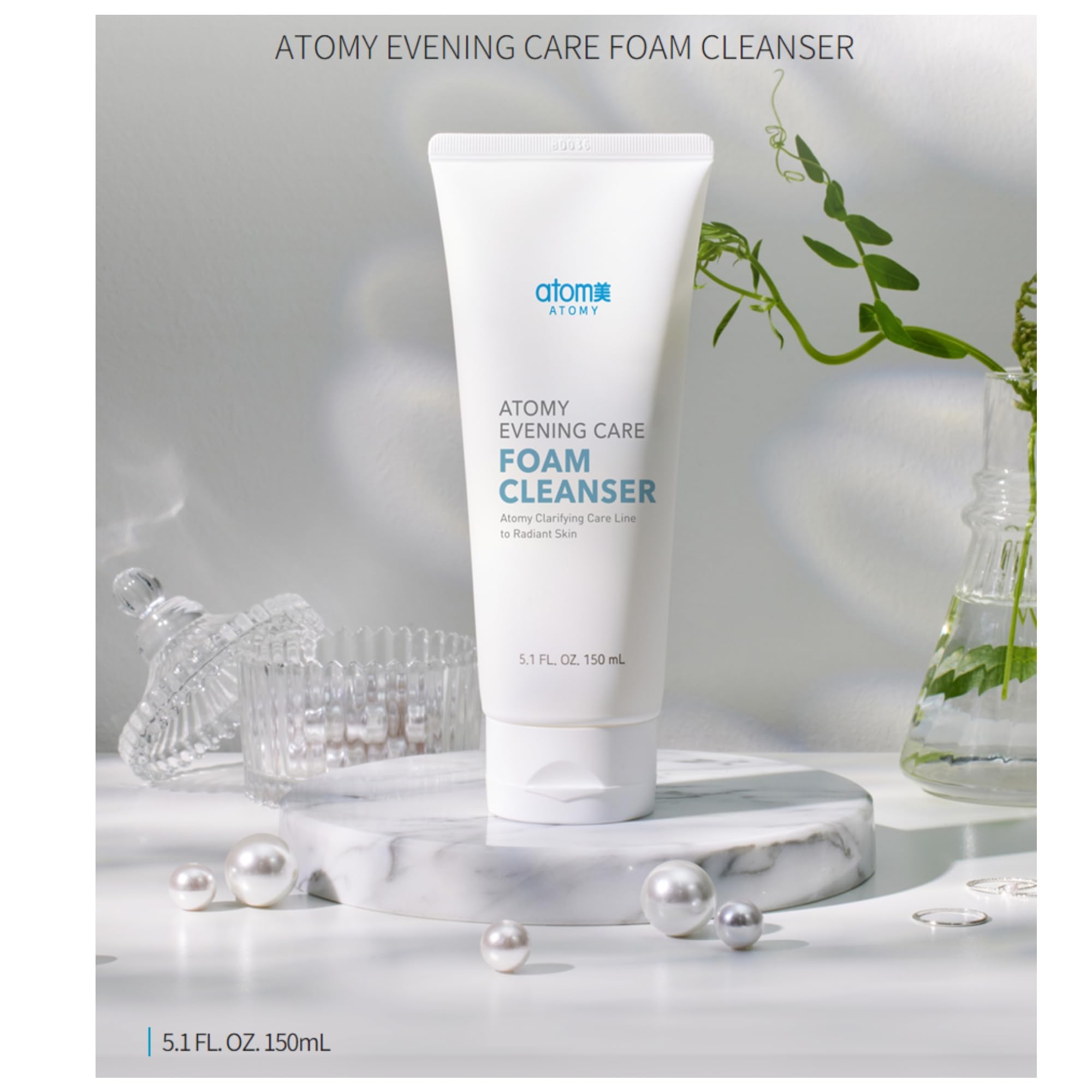 Korean Foam Cleanser 150g x 2 Pack - Evening Skin Care Routine for Clear Skin