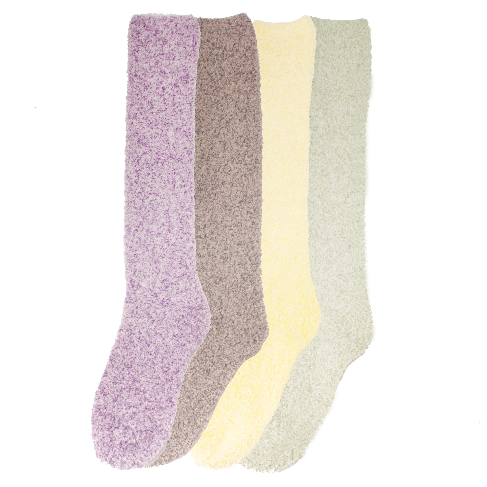 Women's Warm Fuzzy Feather Soft Knee High Socks for Winter - Cozy Thermal Boot Socks for Women, Perfect for Cold Weather, Snow Boots & Lounge Wear