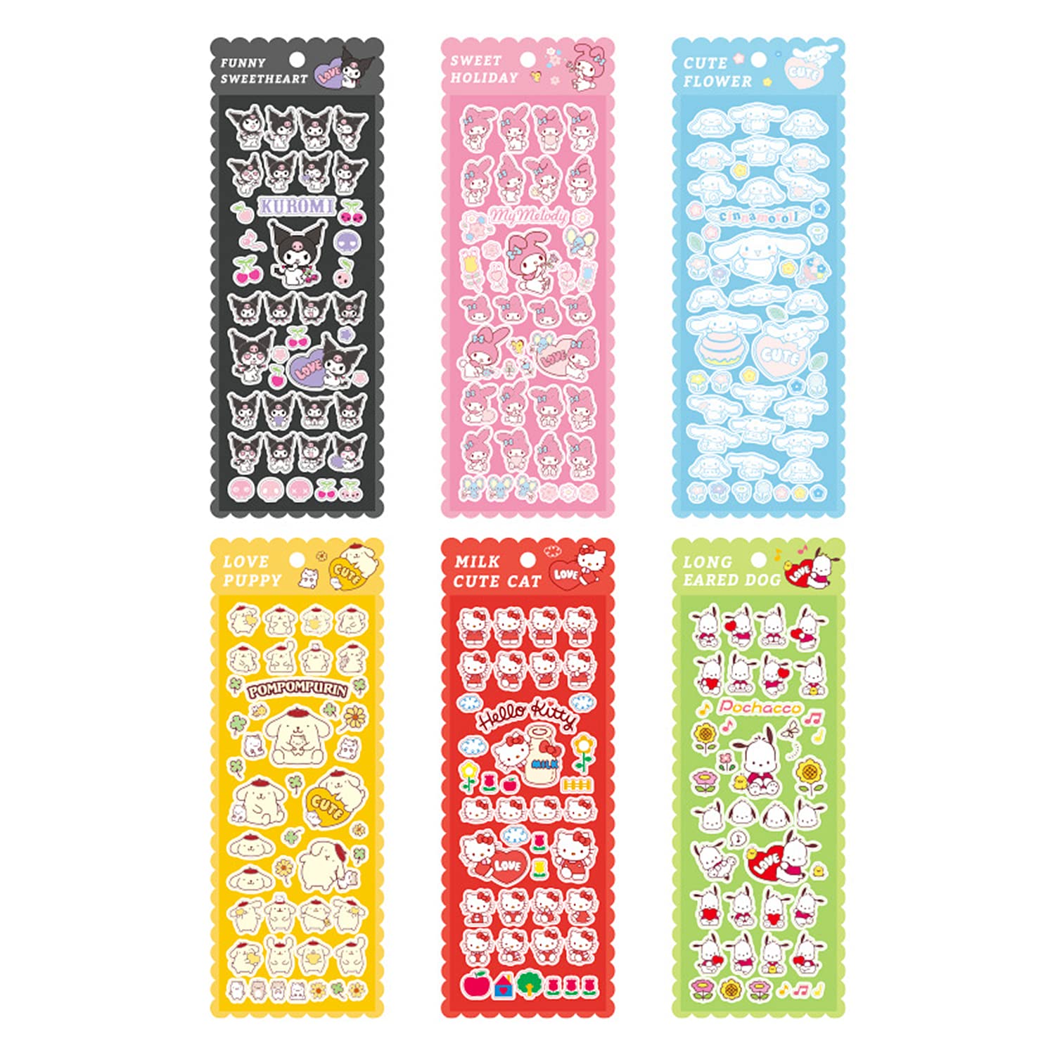 Adorable Cartoon Stickers Pack - 50+ Cute Character Decals for DIY Scrapbooking, Journals, Laptop, Phone Case & Home Decor - Perfect for Kids Room, School Supplies & Gift Wrapping