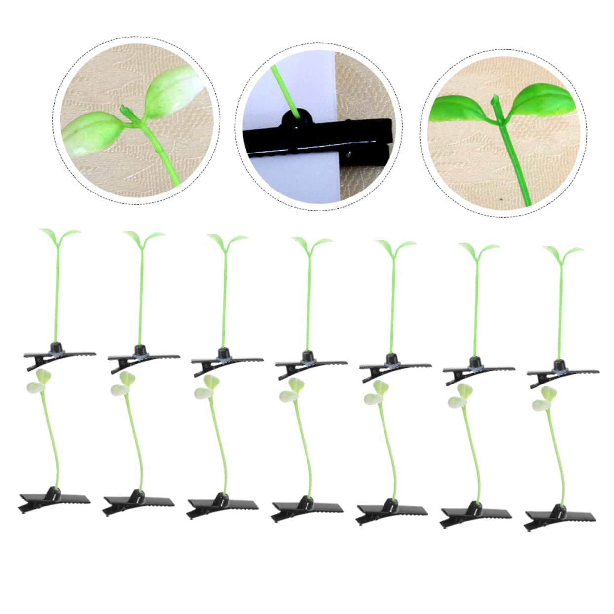 WHAMVOX Small Hair Clips for Girls & Women - Cute Sprout Hair Pins for Thin Hair, Hair Accessories for Kids & Adults - Perfect for School, Parties & Daily Styling