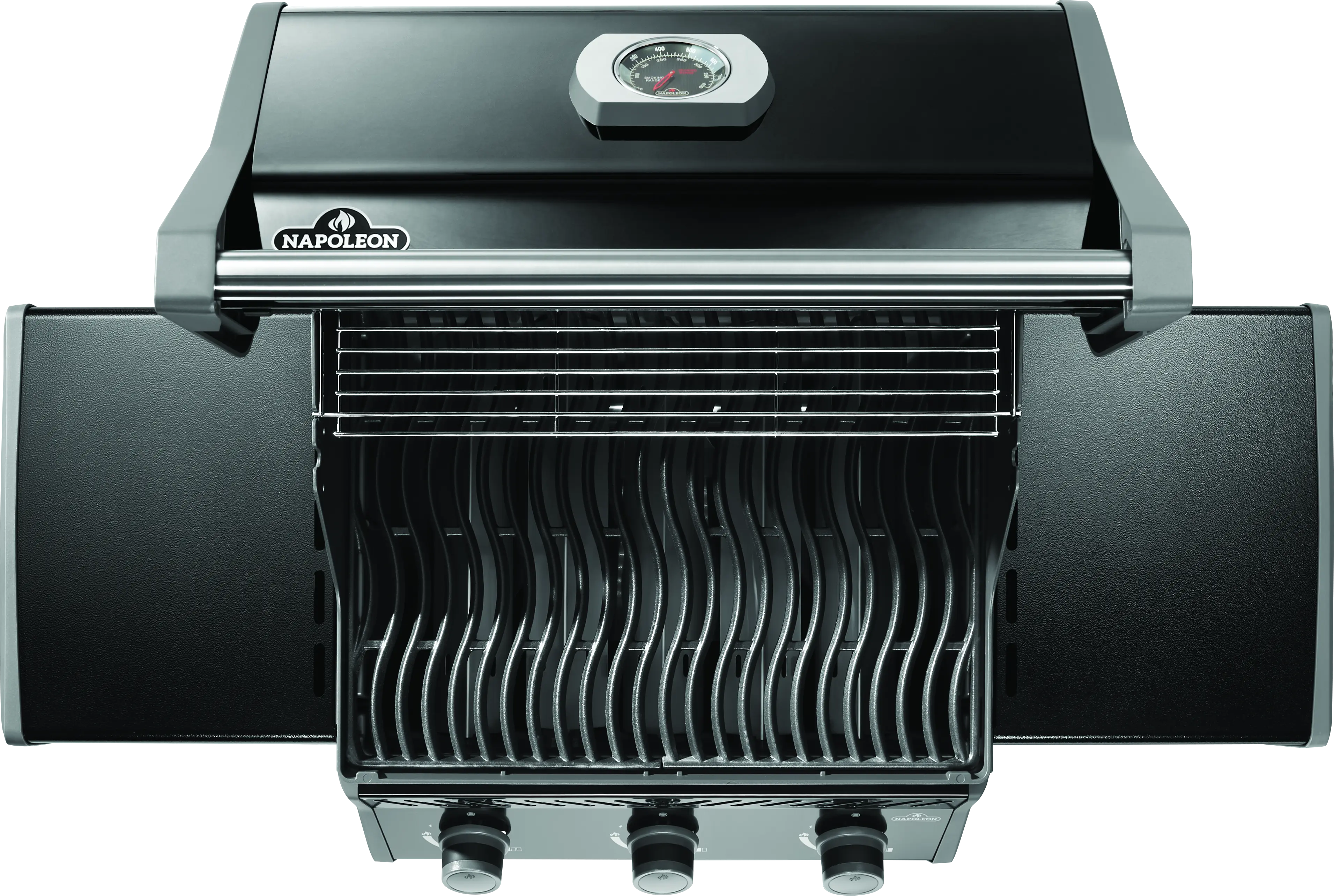 Napoleon Rogue 425 3-Burner Freestanding Propane Gas Grill in Black | Outdoor BBQ Grill for Patio, Backyard & Tailgating | Heavy-Duty Stainless Steel Construction