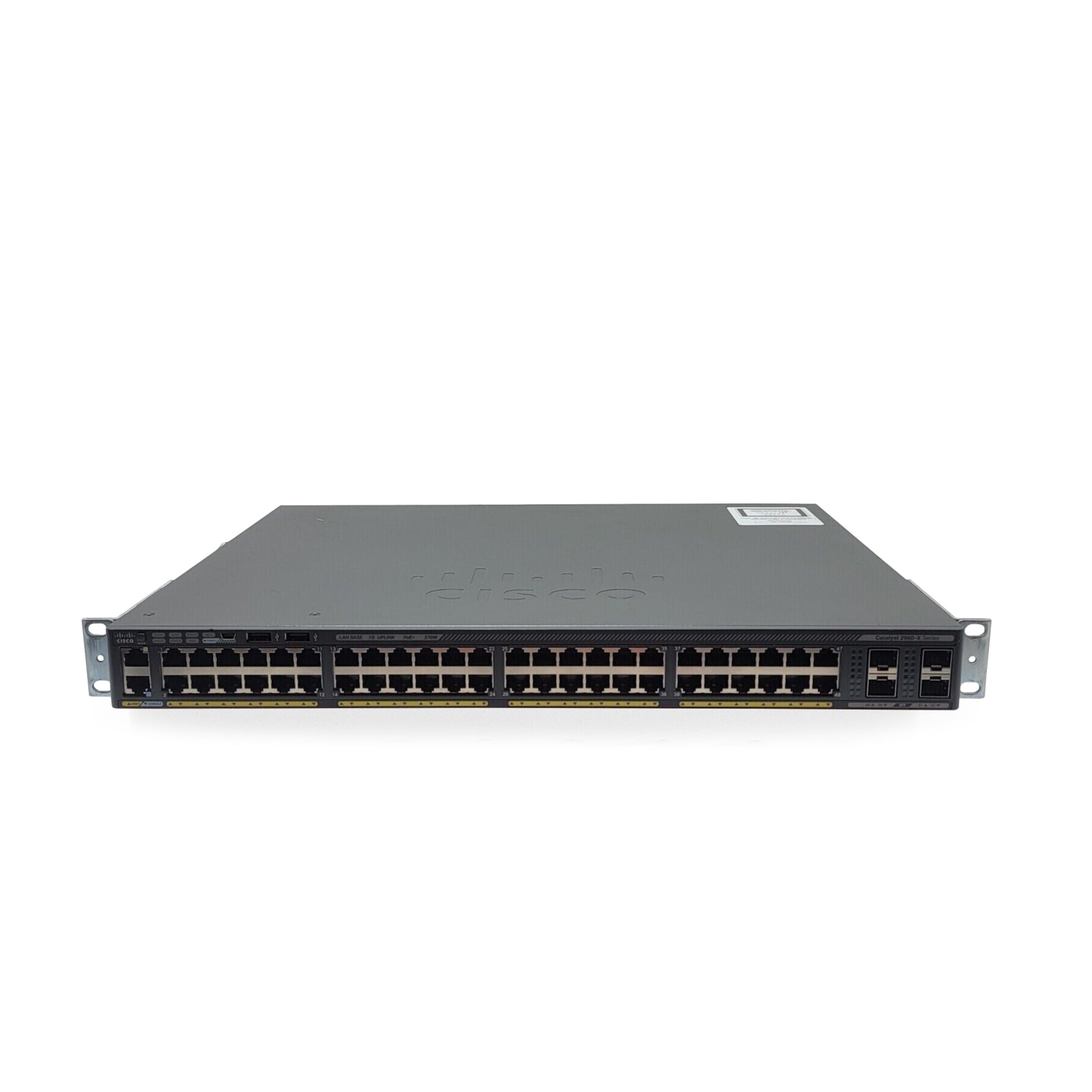 Cisco WS-C2960X-48LPS-L 48-Port Gigabit PoE+ Layer 2 Switch with 4 SFP Ports - Ideal for Office Networks, Small Business IT Infrastructure & Enterprise Deployments