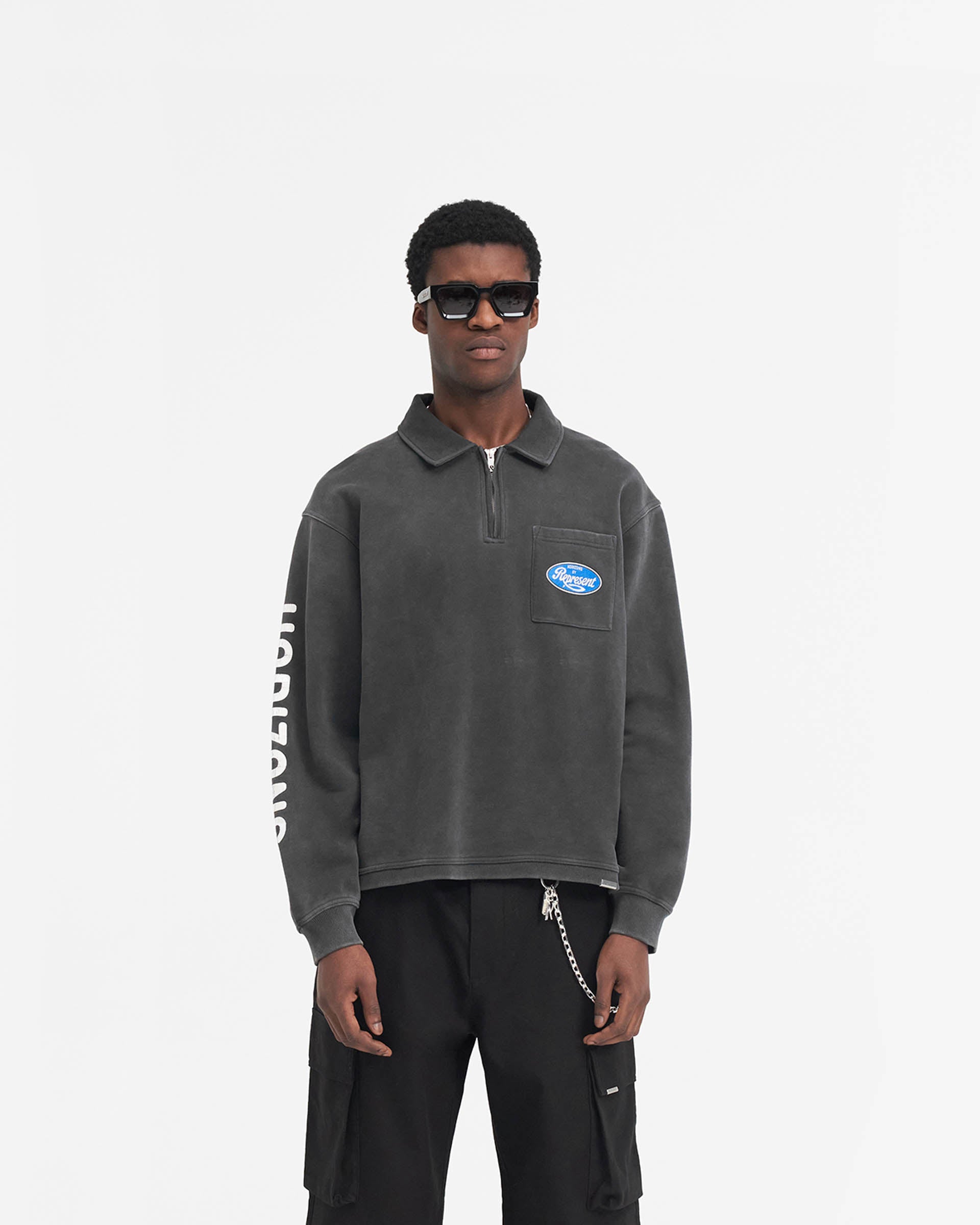 Classic Quarter Zip Sweater in Aged Black | Vintage Style Pullover for Men & Women | Perfect for Casual Outings, Layering & Fall Fashion