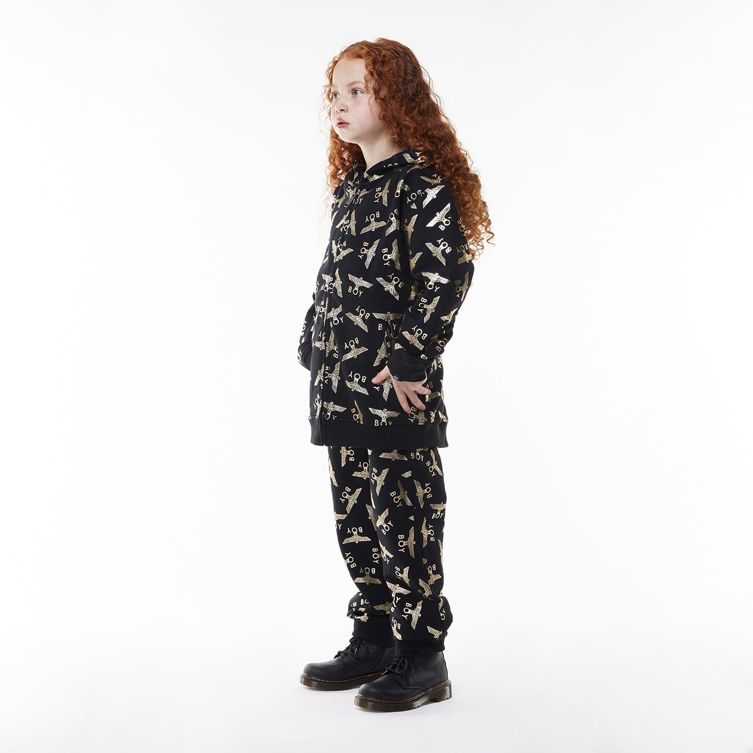 BOY EAGLE REPEAT Kids Joggers Pants - Comfortable Athletic Running Pants for Boys - Perfect for School, Sports, and Outdoor Activities