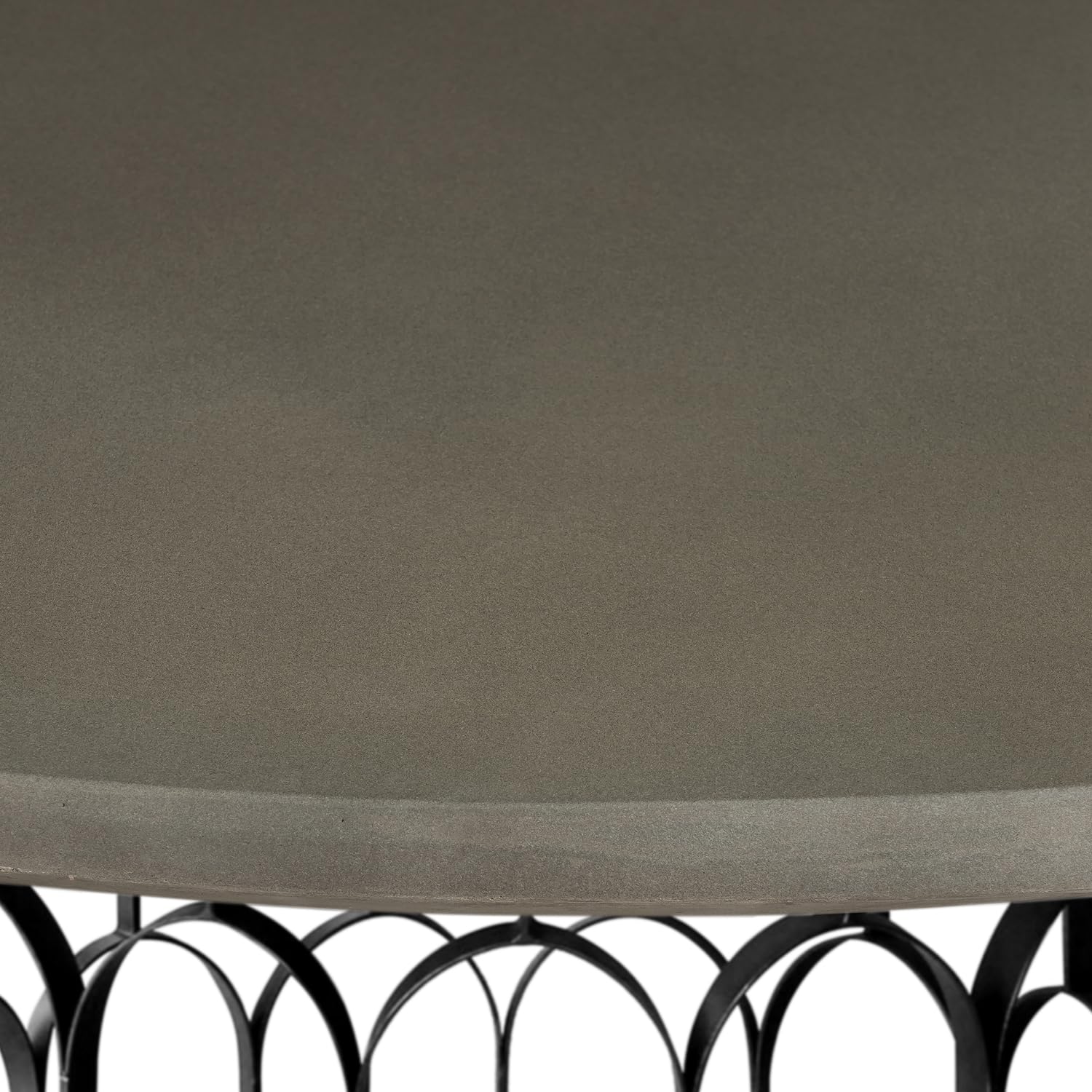 Modern Gatsby Concrete and Metal Dining Table - 55