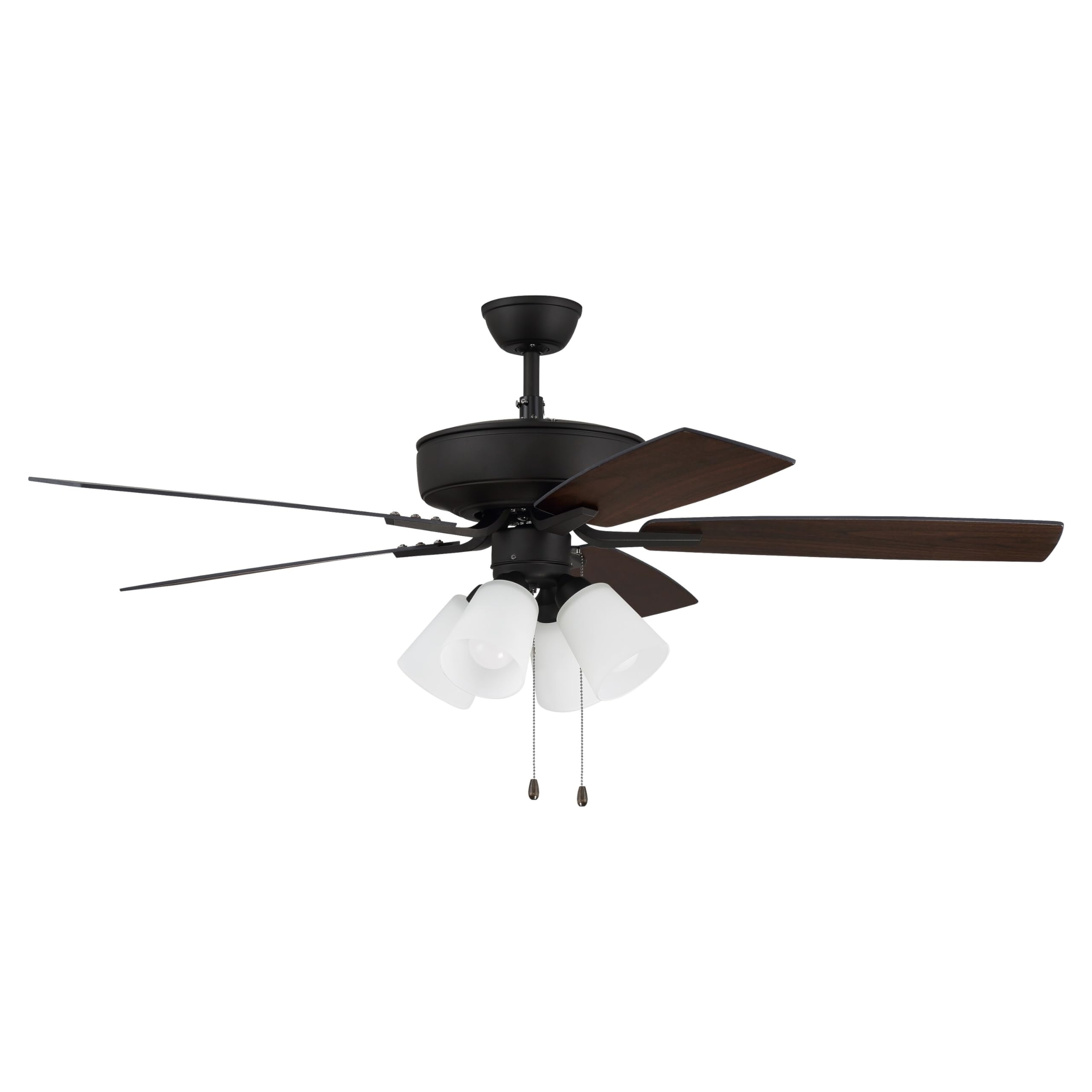 Craftmade P114ESP5-52ESPWLN 52-Inch Smart Ceiling Fan with LED Light & Remote Control - 5 Reversible Espresso/Walnut MDF Blades - Energy Efficient Indoor/Outdoor Use for Living Room, Bedroom, or Patio