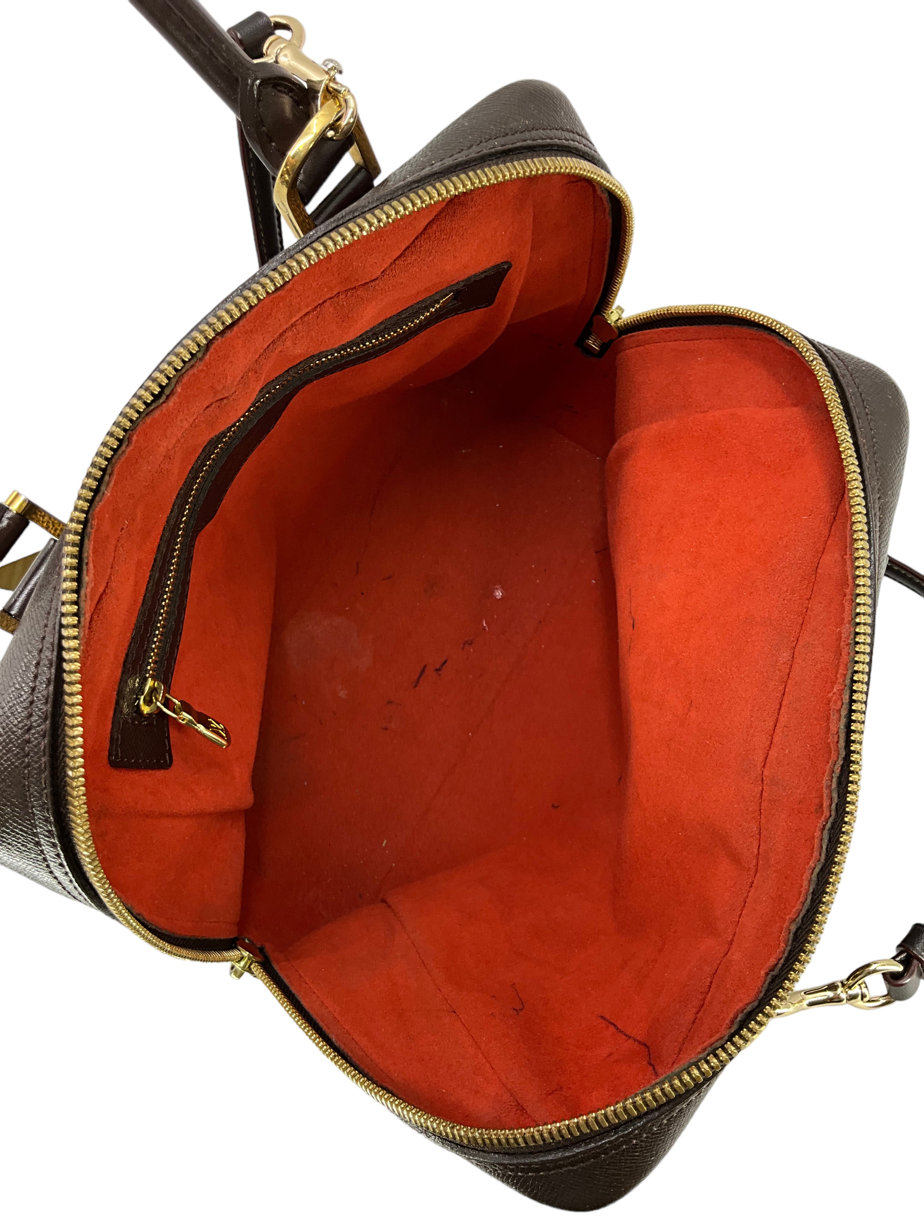 Authentic LOUIS VUITTON Damier Ebene Brera Handbag - Luxury Crossbody Bag for Women | Perfect for Work, Travel & Evening Events