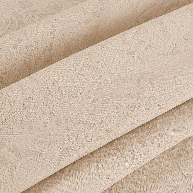 Windsor Jacquard Cream Pink Floral Blackout Curtains - Heavyweight Classic Custom Drapes for Living Room, Bedroom & Nursery - Noise Reducing & Thermal Insulated Window Treatments