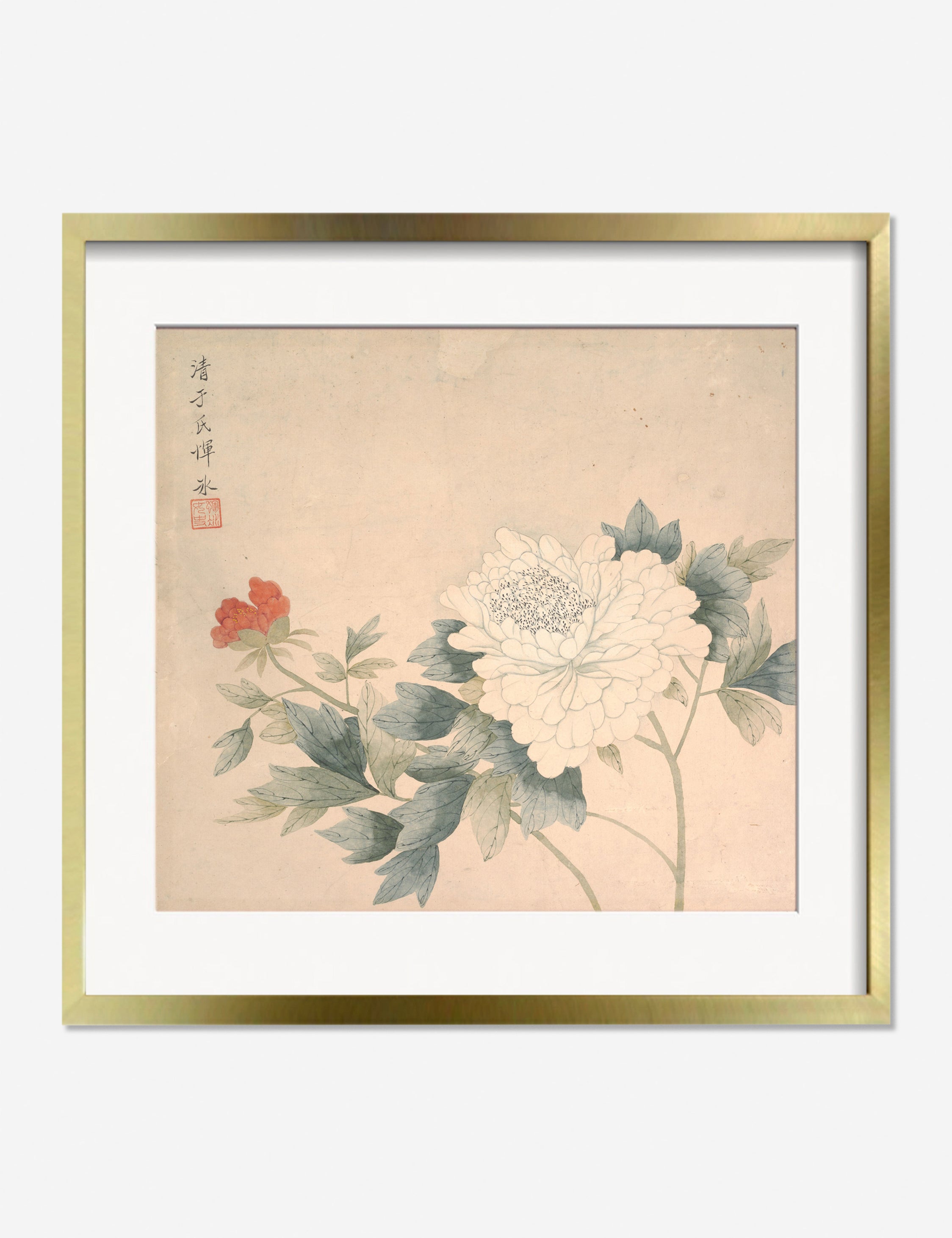 Flower Study 2 Print by Yun Bing - Botanical Wall Art Decor for Living Room, Bedroom & Office - Perfect for Home Decor & Gift Giving