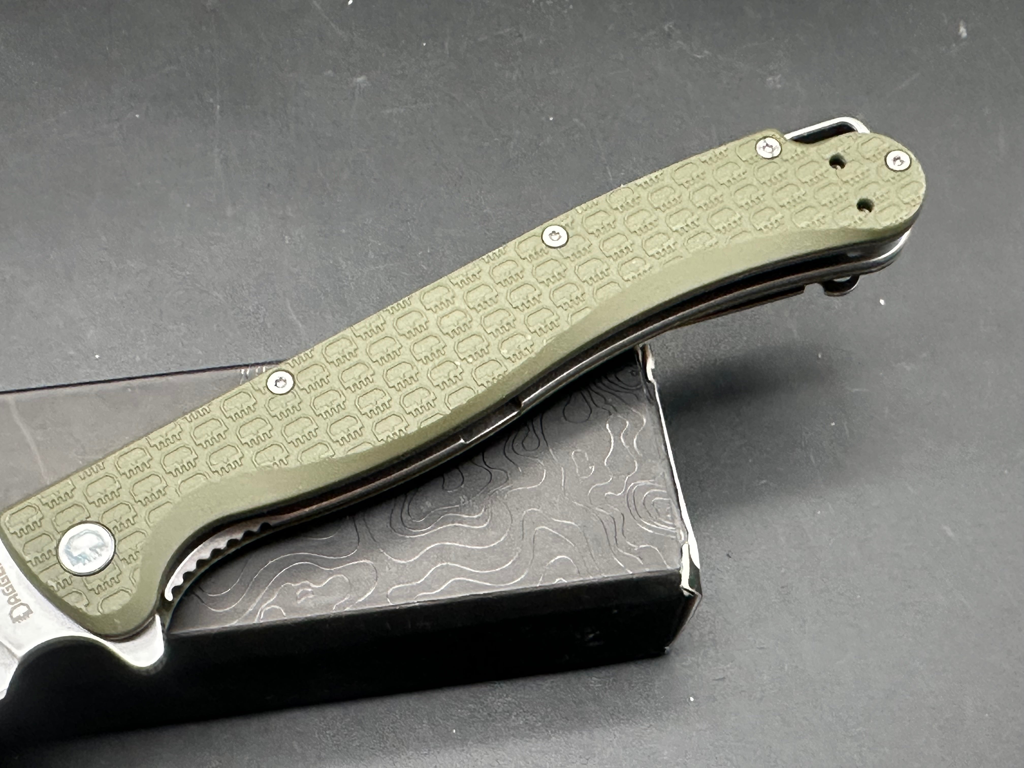 Daggerr Vendetta Olive G10 Folding Knife - Tactical EDC Pocket Knife for Outdoor Camping, Hiking & Survival Gear
