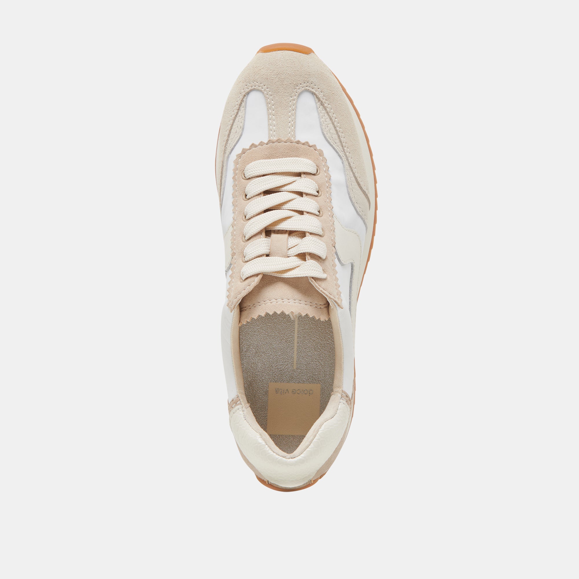 B.NTCD Sneakers for Women - Ivory Multi Nylon Comfortable Walking Shoes | Perfect for Running, Gym Workouts & Casual Wear