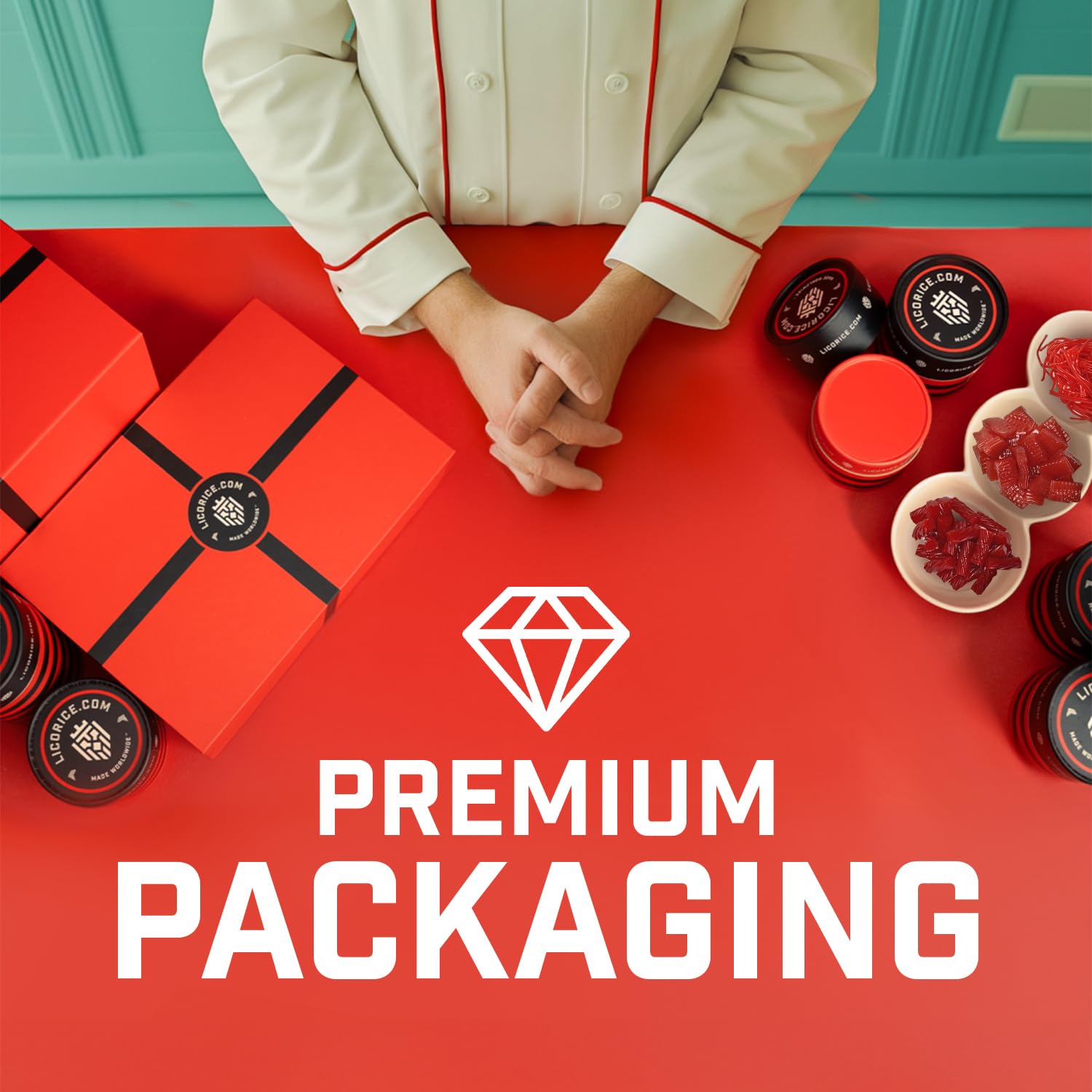 Premium Gourmet Assorted Red Licorice Gift Box - Australian Red, Strawberry Spirali & Strawberry Pillows (3-Pack) | Perfect for Holidays, Parties & Sweet Treat Lovers