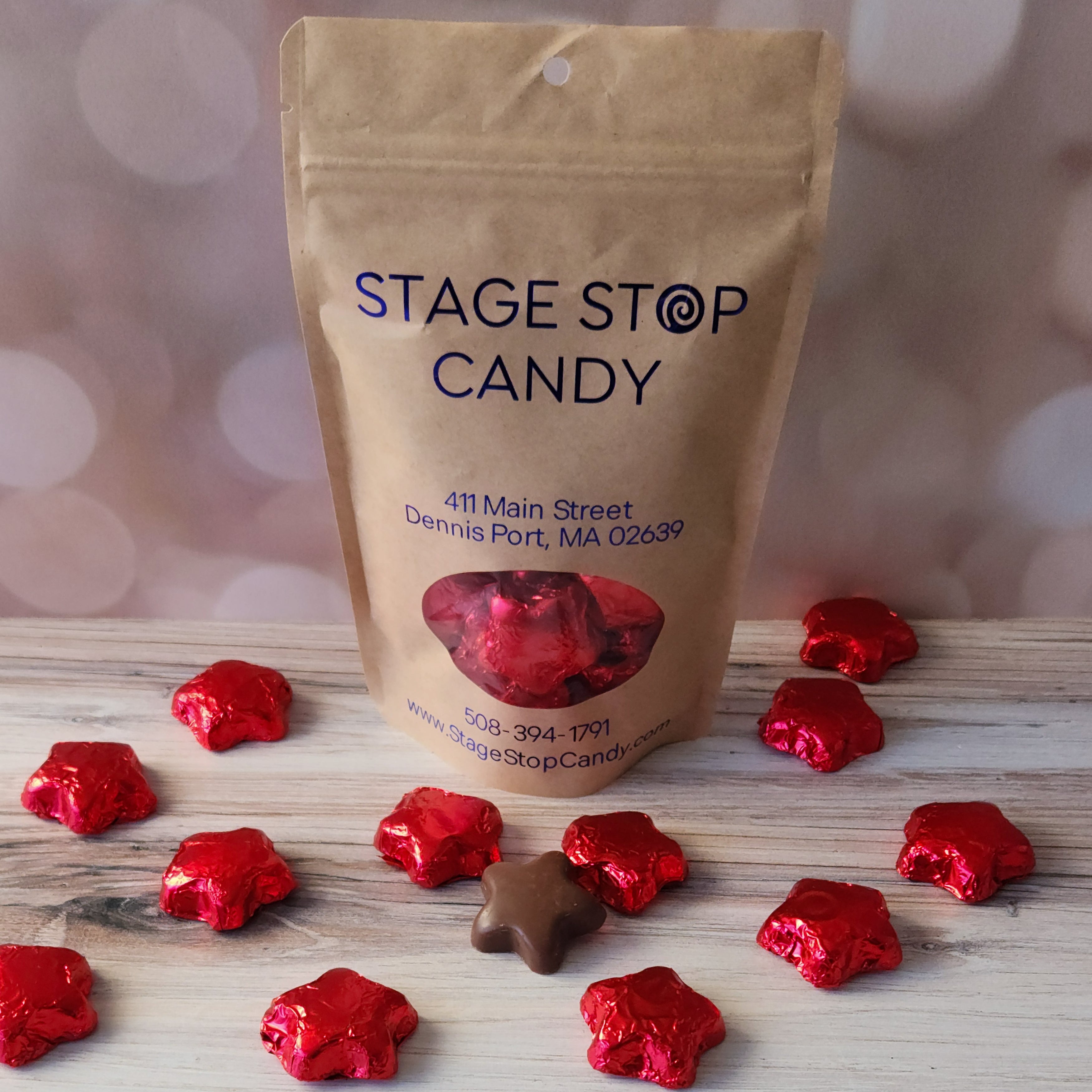 Premium Foiled Chocolate Stars - Gourmet Dark Chocolate Treats for Baking, Desserts & Holiday Gifts | Party Favors, Wedding Decorations & Sweet Toppings