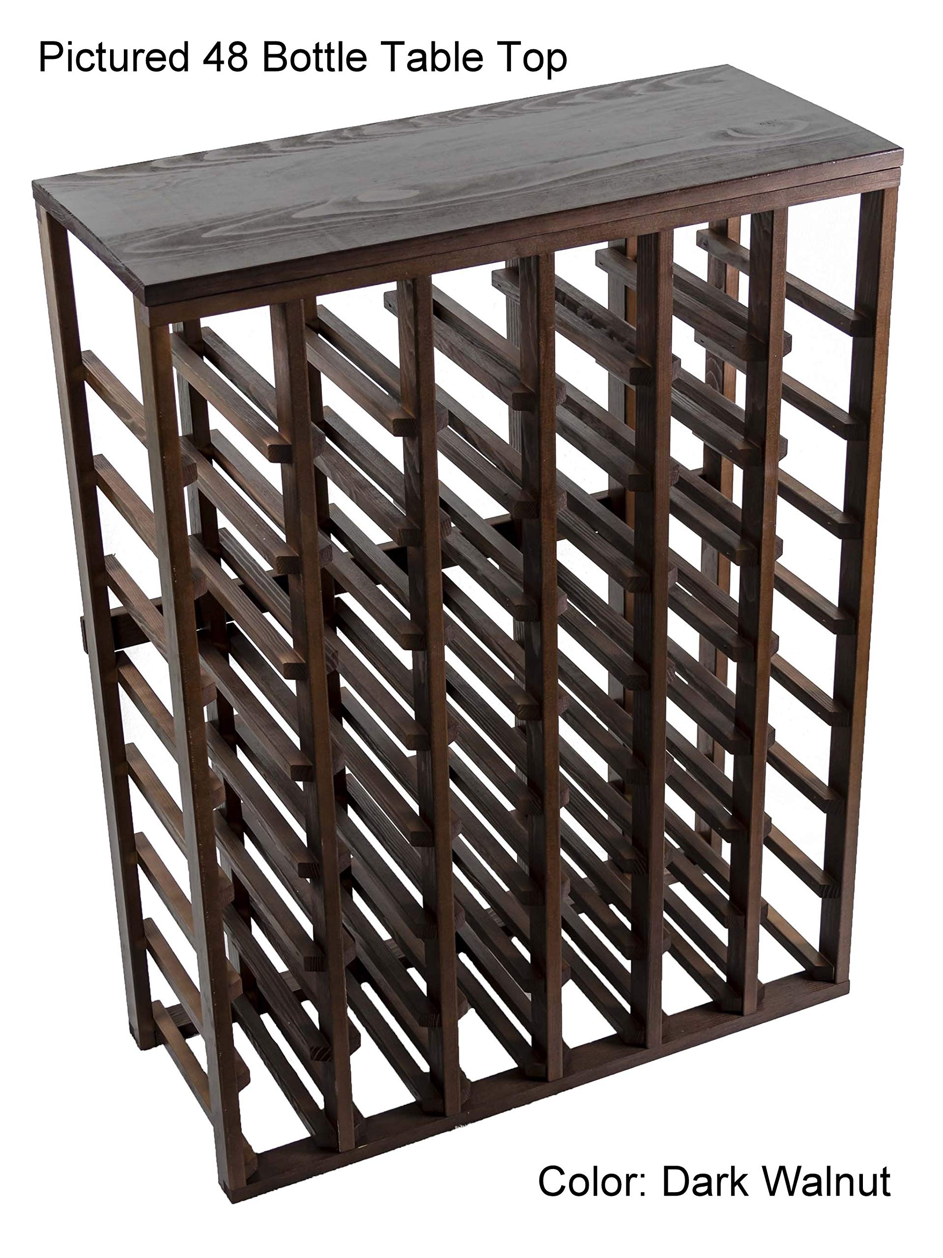 24 Bottle Stackable Wine Rack - Creekside Pine Wood Cabinet with Golden Oak Finish & Clear Coat Protection | Perfect for Home Bar, Wine Cellar, and Kitchen Storage