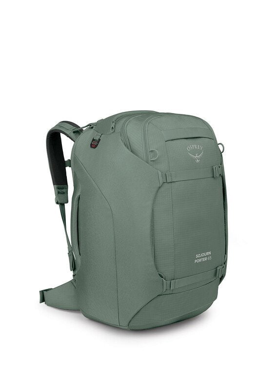Osprey Sojourn Porter 65L Travel Backpack - Lightweight Carry-On Luggage for Airplane, Hiking & Adventure Travel - Durable Water-Resistant Packing Bag for Men & Women