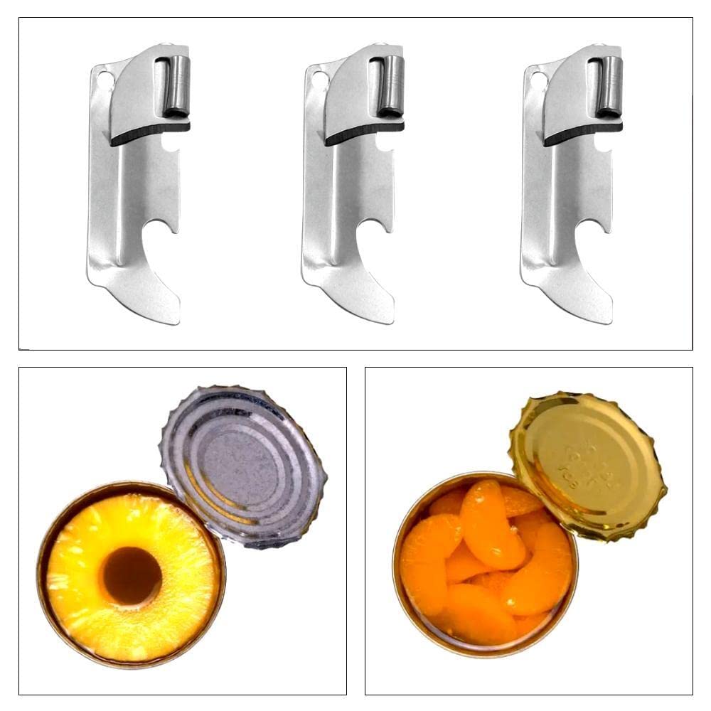 3PCS Military Can Opener - Portable Manual for Camping & Outdoor Use