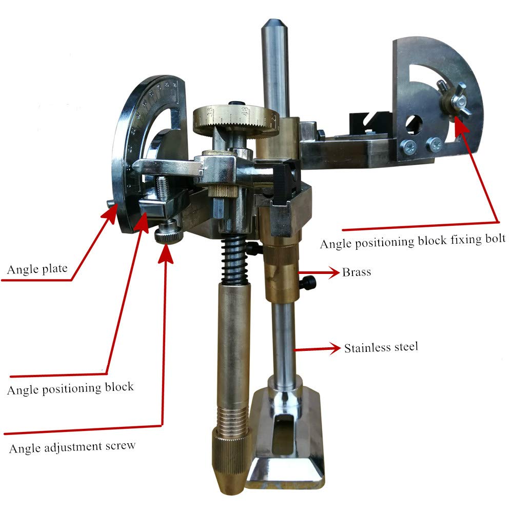 Gem Faceting Machine with 3 Fork Manipulator & Positioning Dial - 32 Jewel Angle Scale for Jade, Gemstone Polishing & Grinding - Perfect for Jewelry Making, Lapidary & DIY Crafting