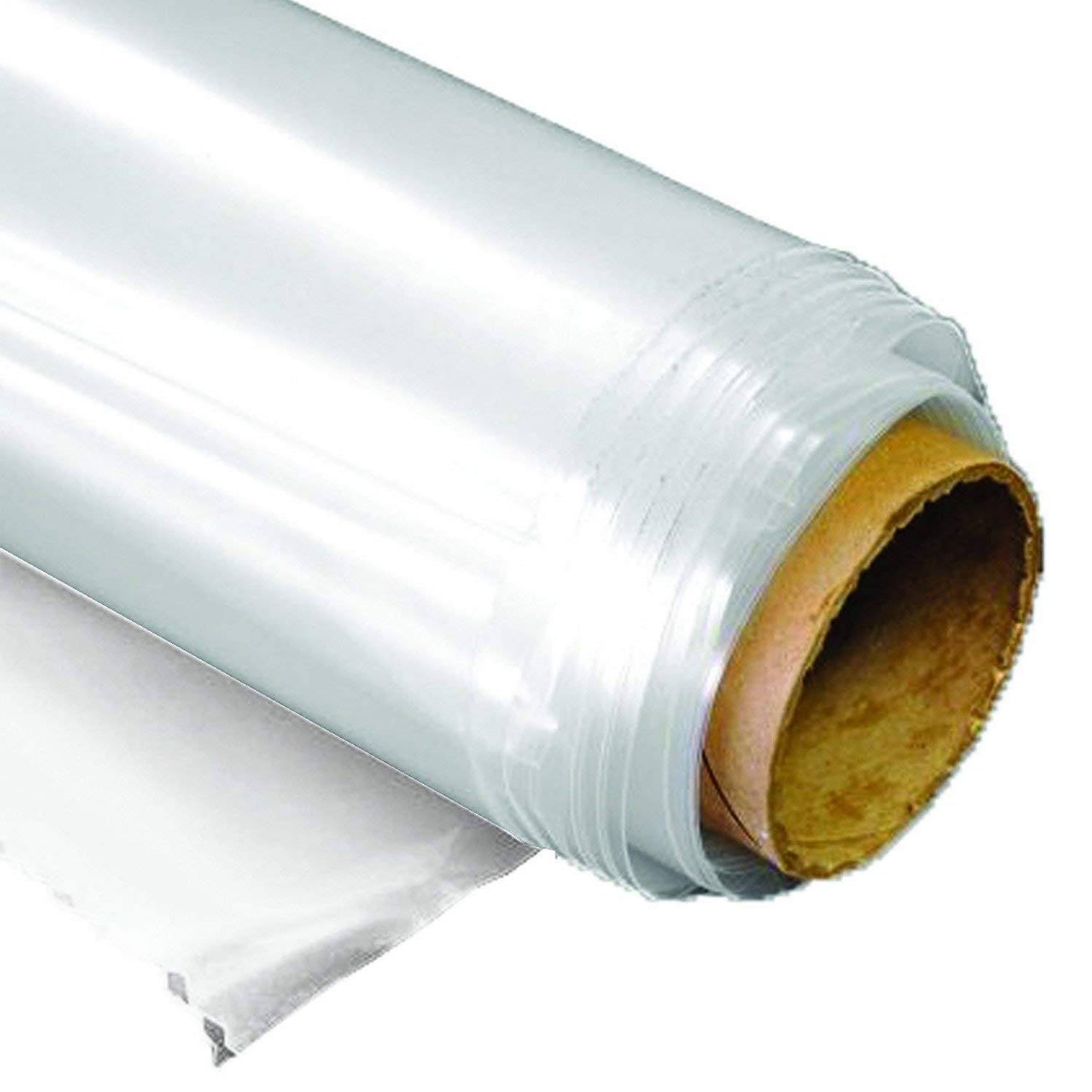 Wilson Orchard & Vineyard Supply Clear Greenhouse Film - 6 mil Polyethylene Plastic, 4-Year UV Protection, 18ft x 75ft - Ideal for Greenhouses, Plant Tunnels, and Crop Protection