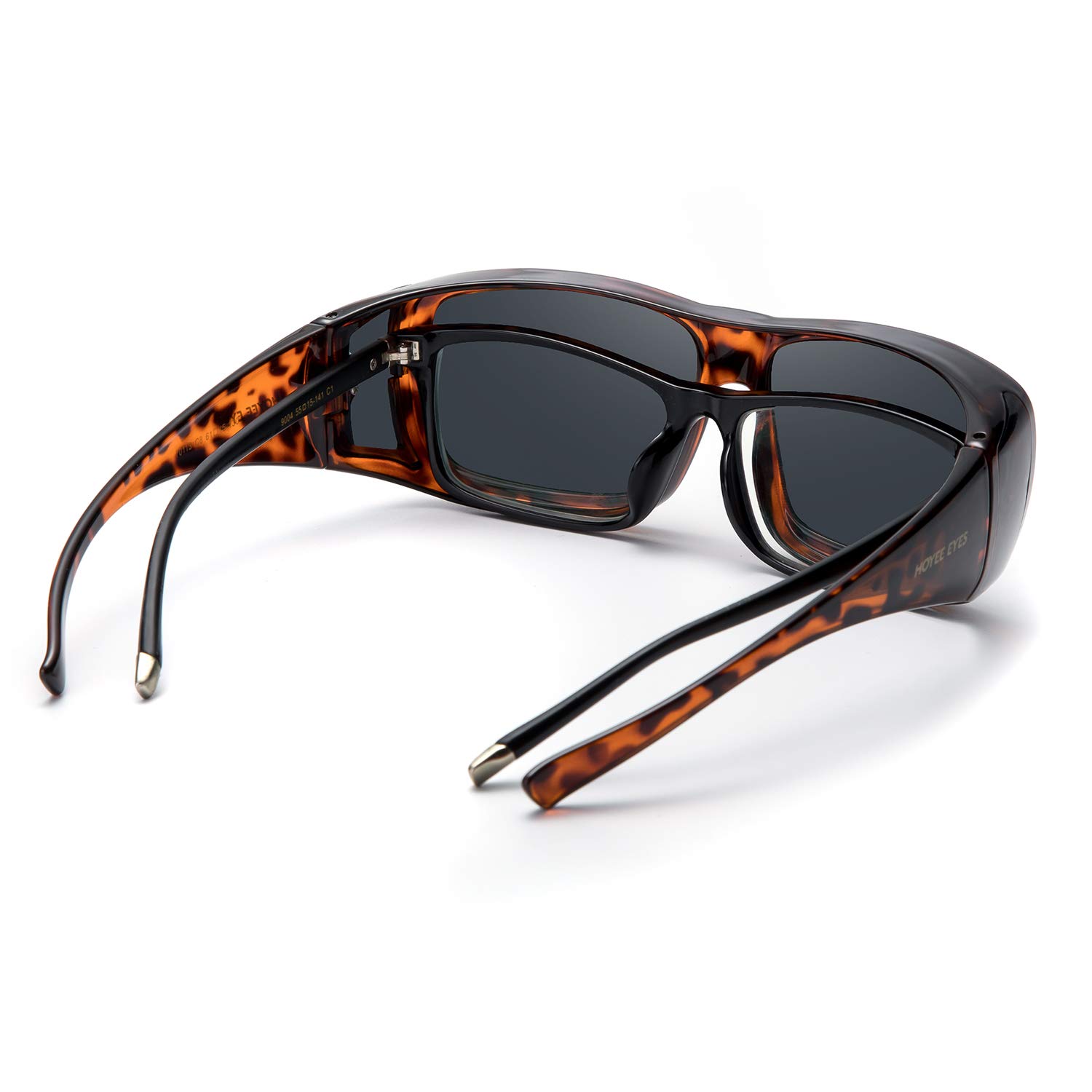 Polarized Driving Glasses for Men & Women - UV Protection Wraparound Sunglasses for Day & Night Vision - Fit Over Prescription Eyewear | Perfect for Driving, Cycling, and Outdoor Sports